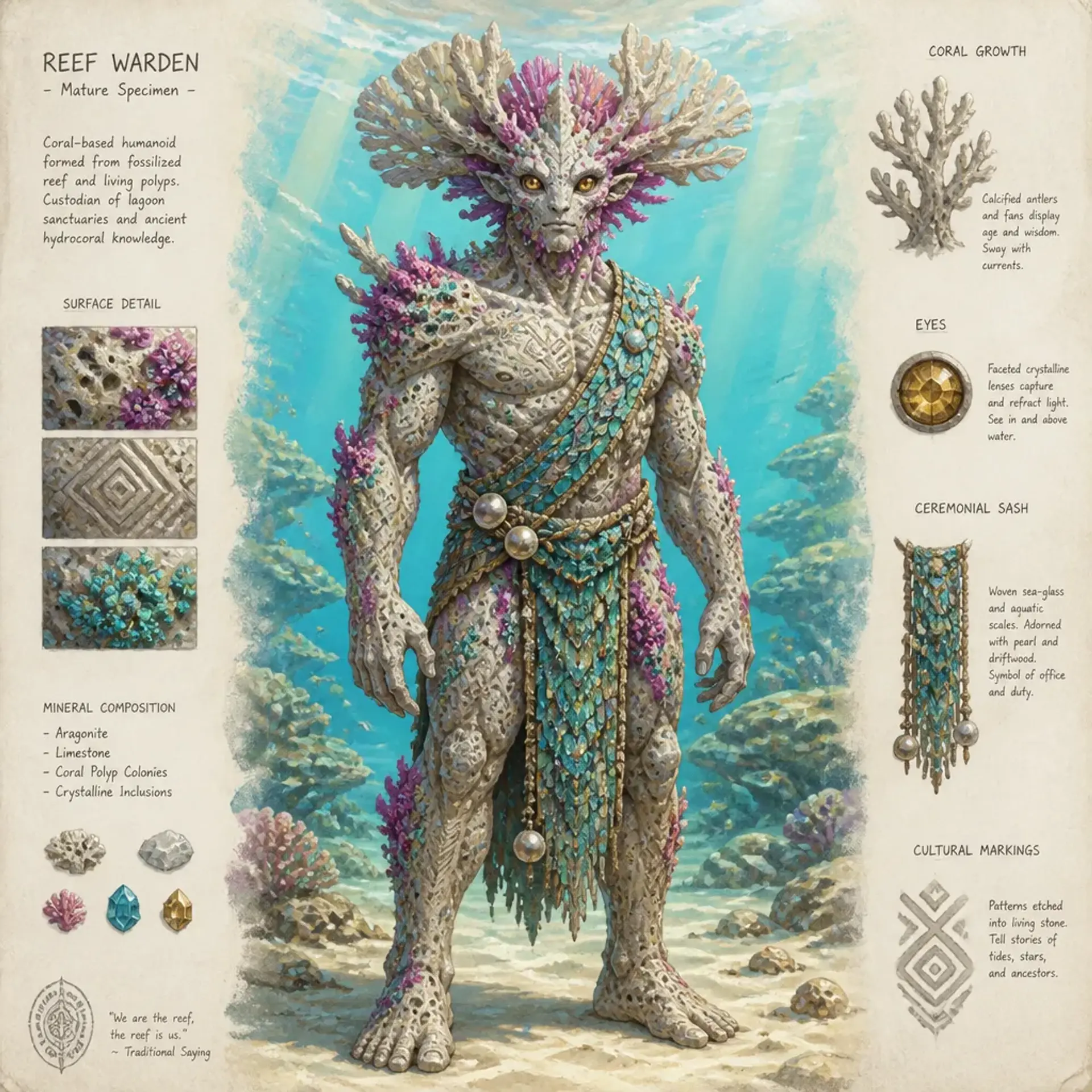 Korallionen - AI-generated fantasy Species