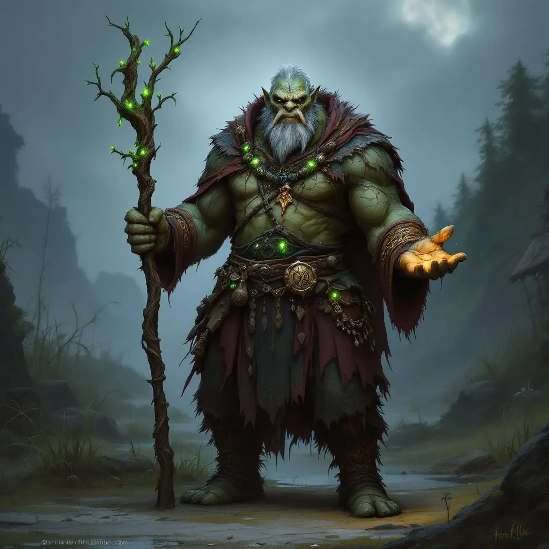 Mystic Vokul - AI-generated fantasy NPC
