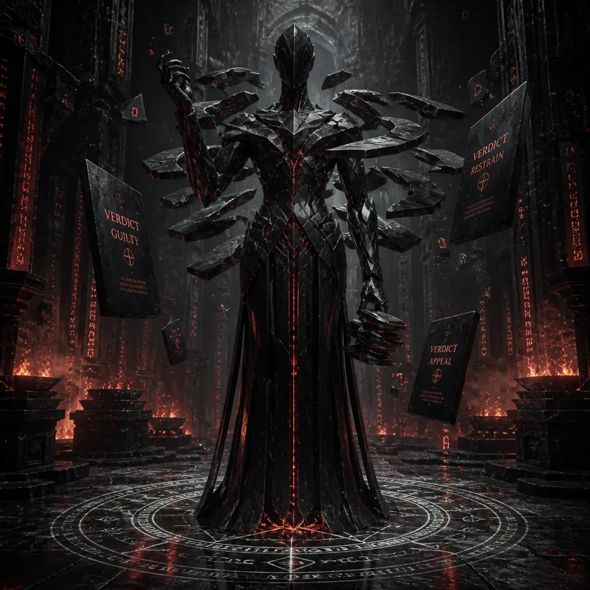 Obsidian Tribunal Envoy - AI-generated fantasy Monster