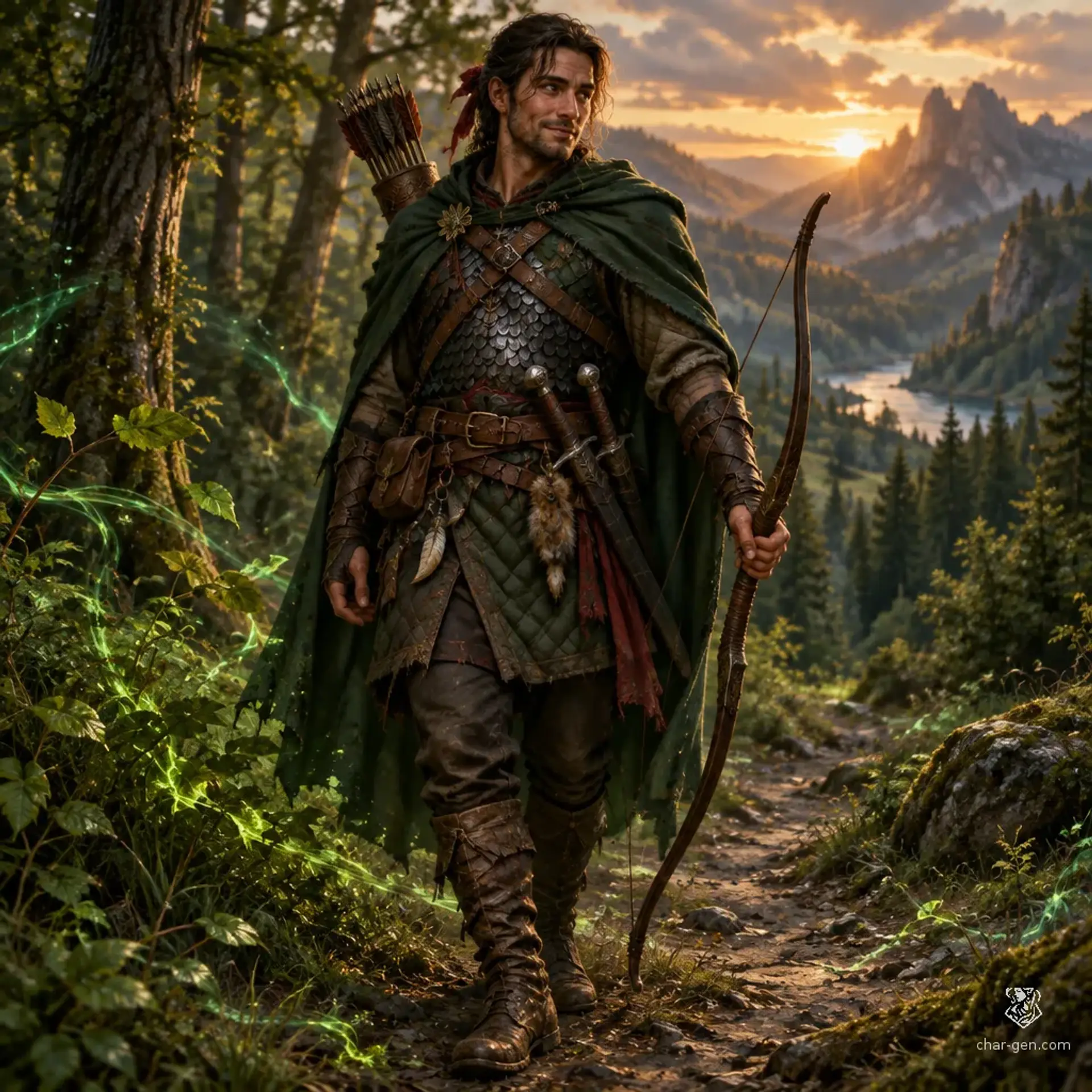 Rashid Vasker - AI-generated fantasy Character