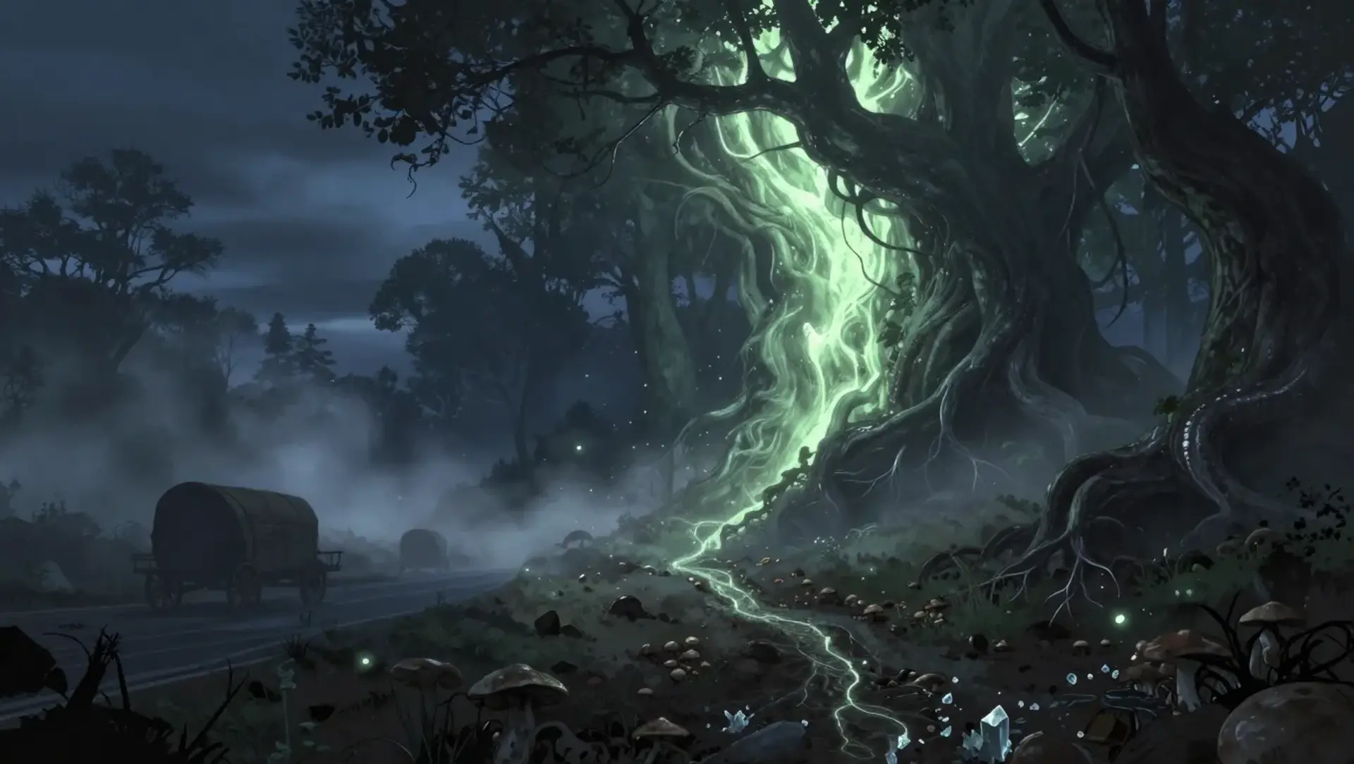 Rift in the Passby Grove - AI-generated fantasy Quest
