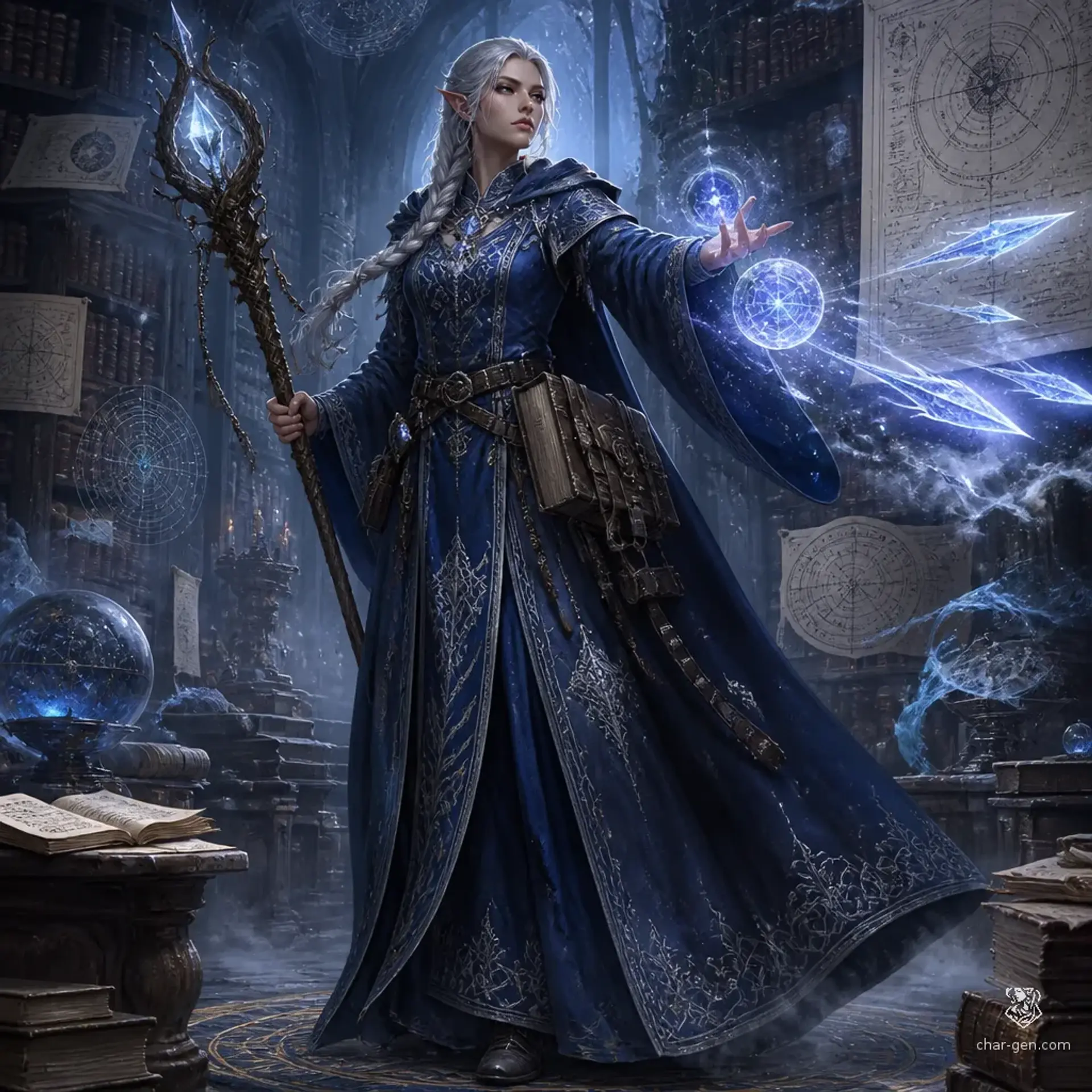 Thalantra Moonwhisper - AI-generated fantasy Character