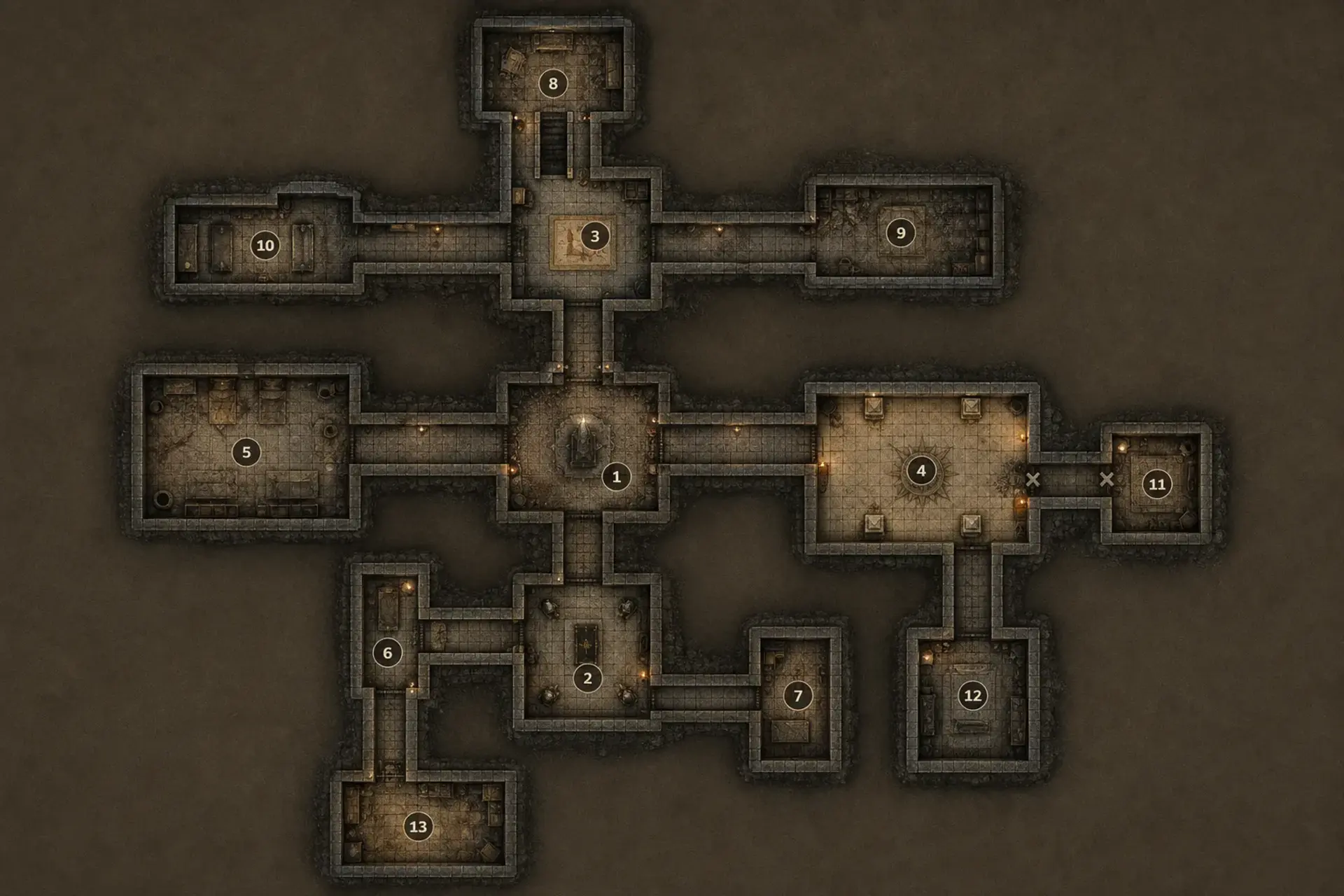 Sun-Scaled Pharaoh's Crypt