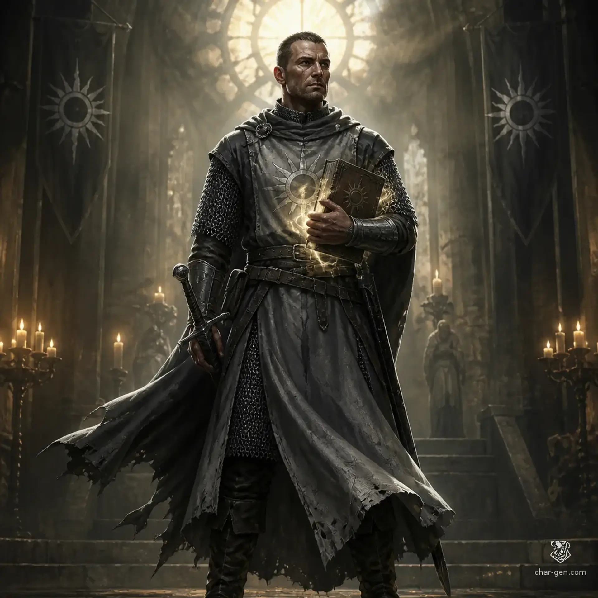 Matthias Vale - AI-generated fantasy Character