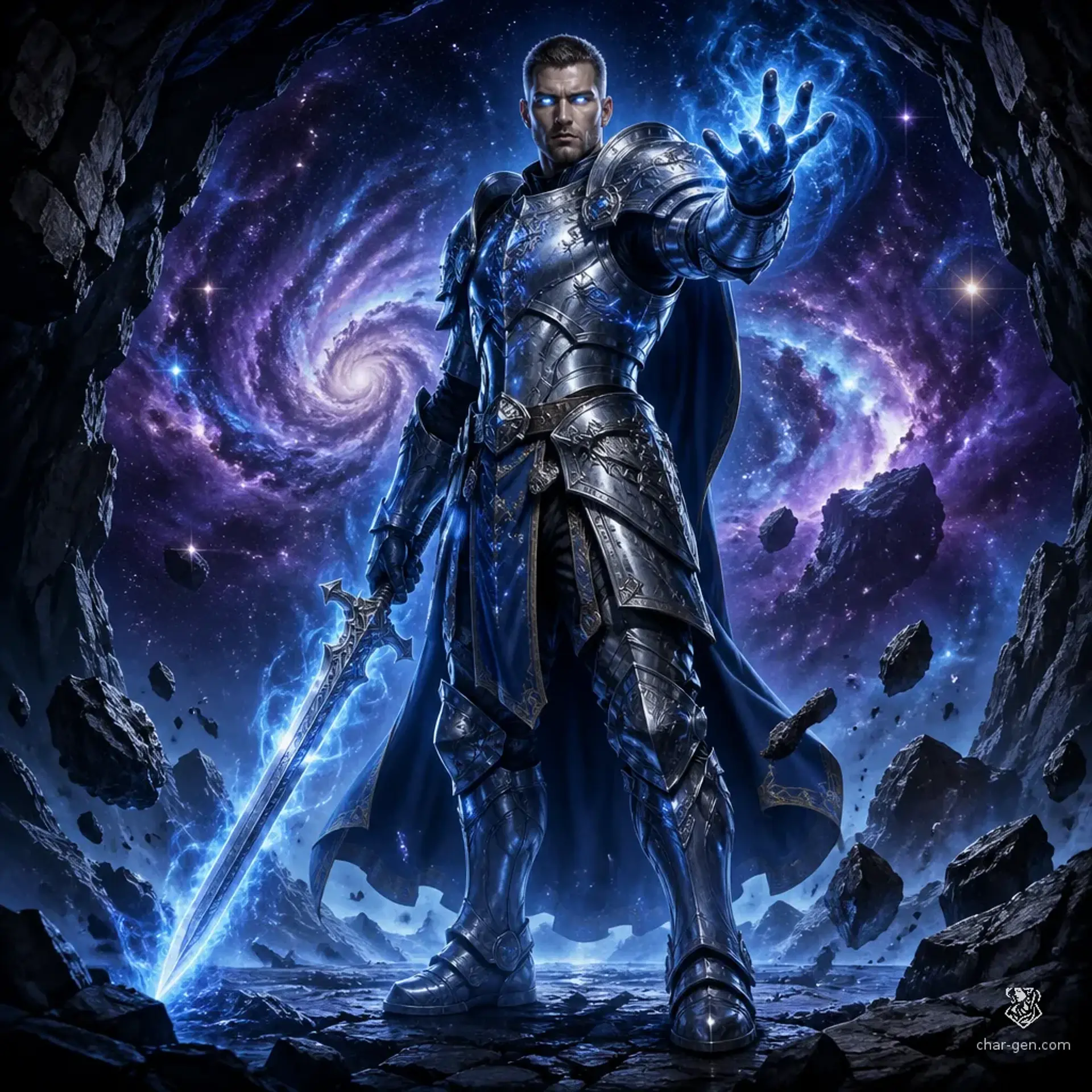 Ravierl Starscourge - AI-generated fantasy Character