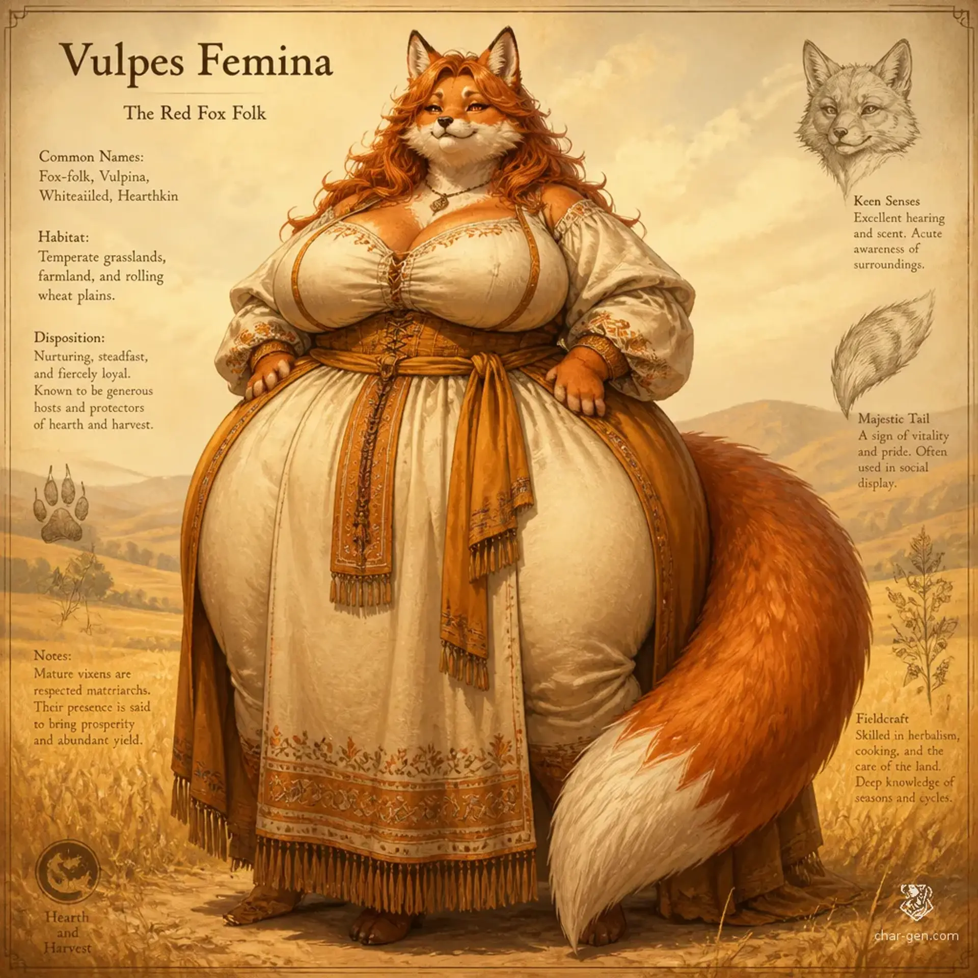 Vulpinara - AI-generated fantasy Species