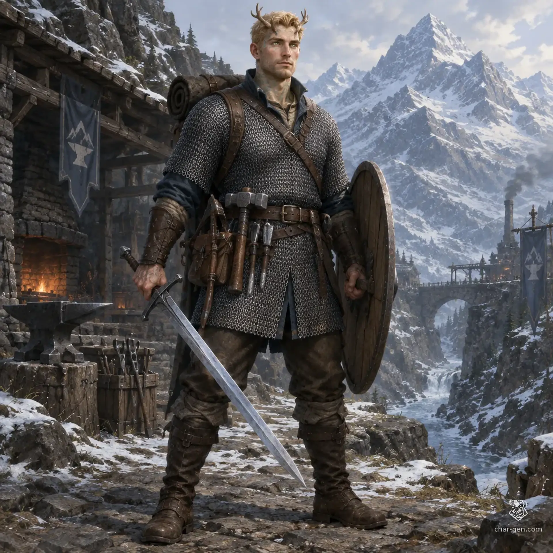 Orhan Kholson - AI-generated fantasy Character