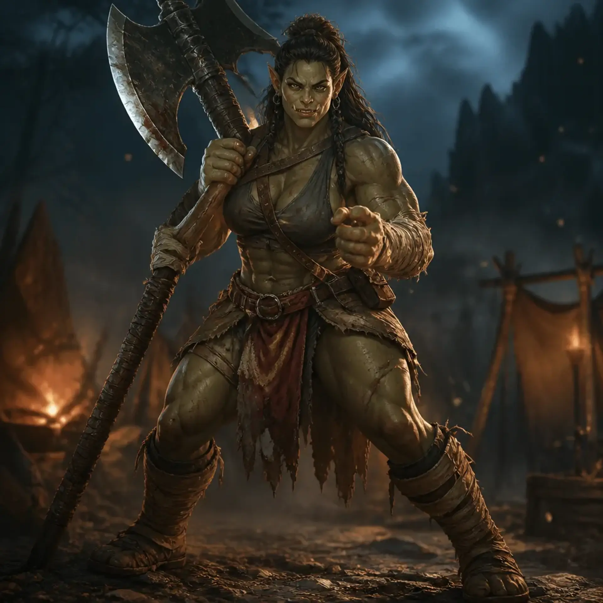 Varka Stonefist - AI-generated fantasy Character
