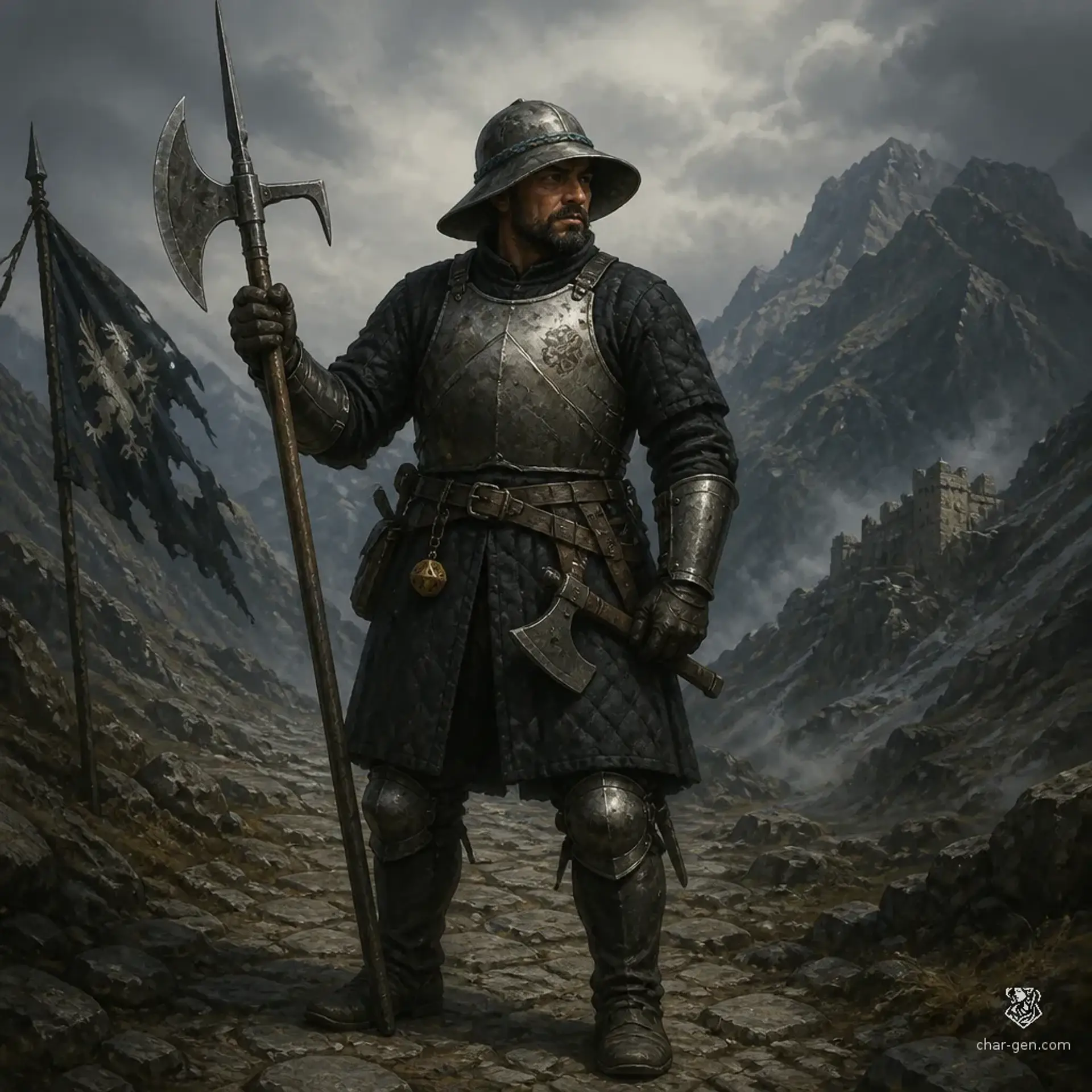 Sheshvan Mtskheli - AI-generated fantasy Character