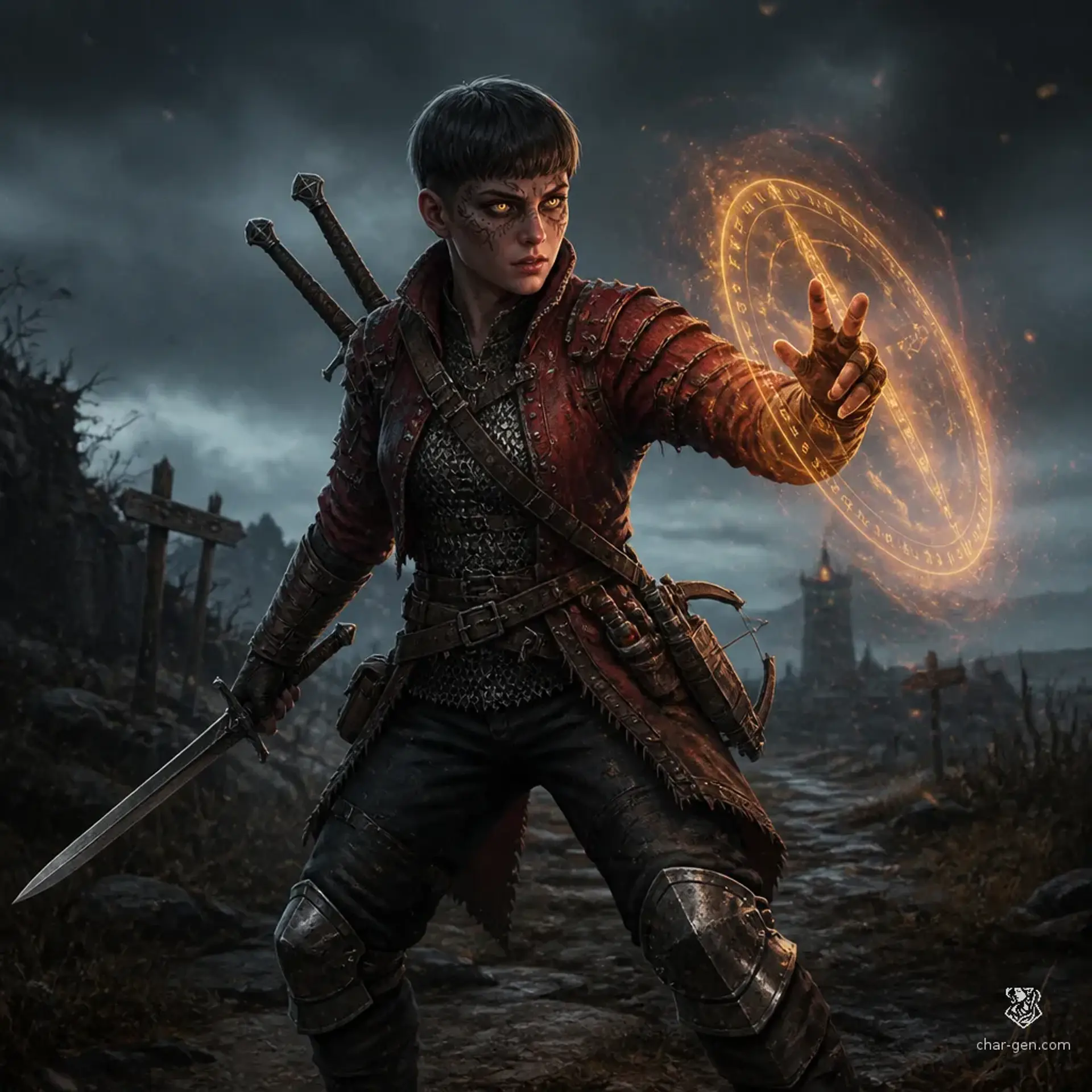 Нима Урдана - AI-generated fantasy Character