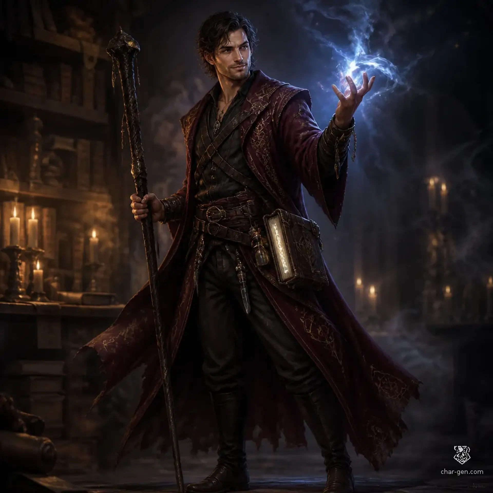 Corvin Vale - AI-generated fantasy Character