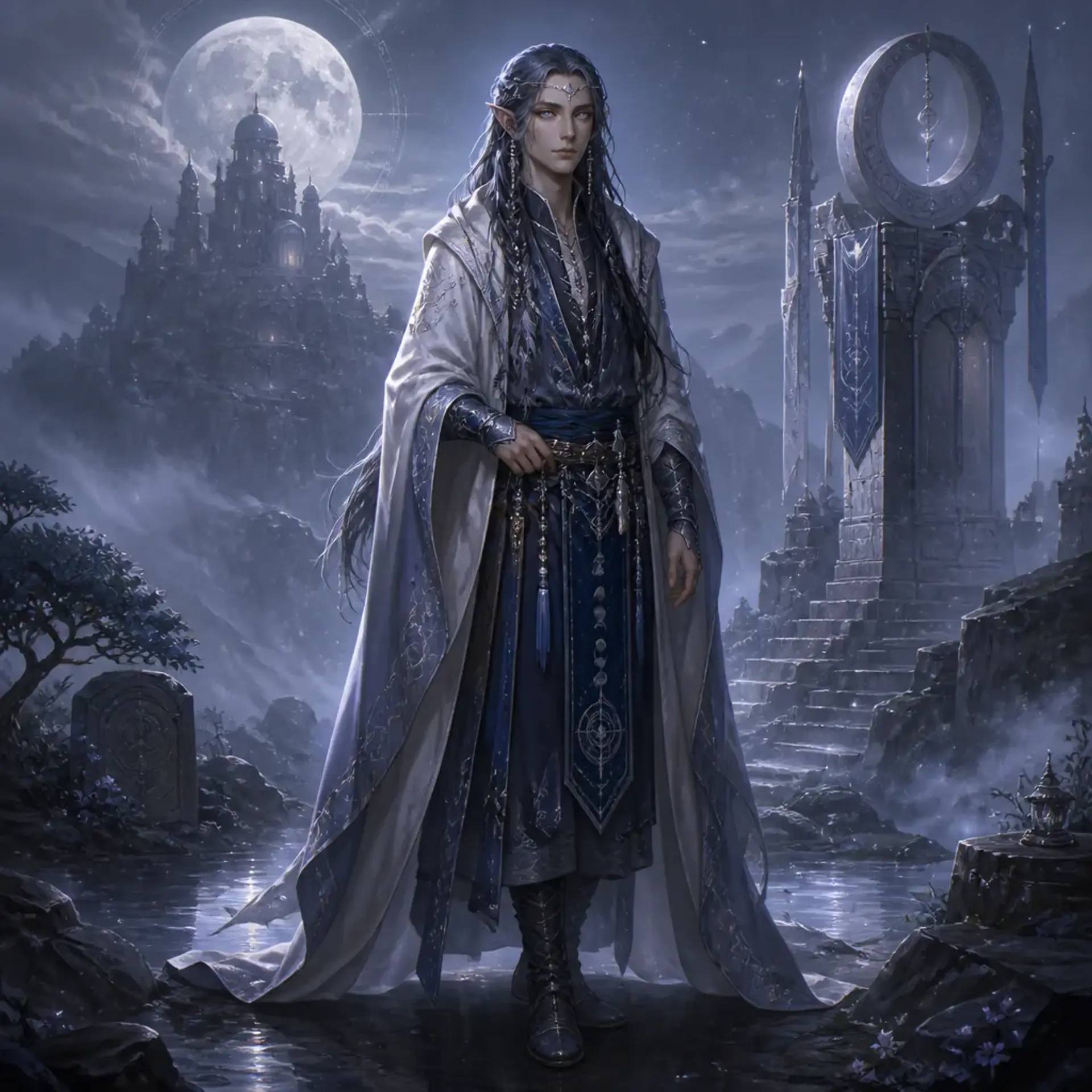 Lunari - AI-generated fantasy Species