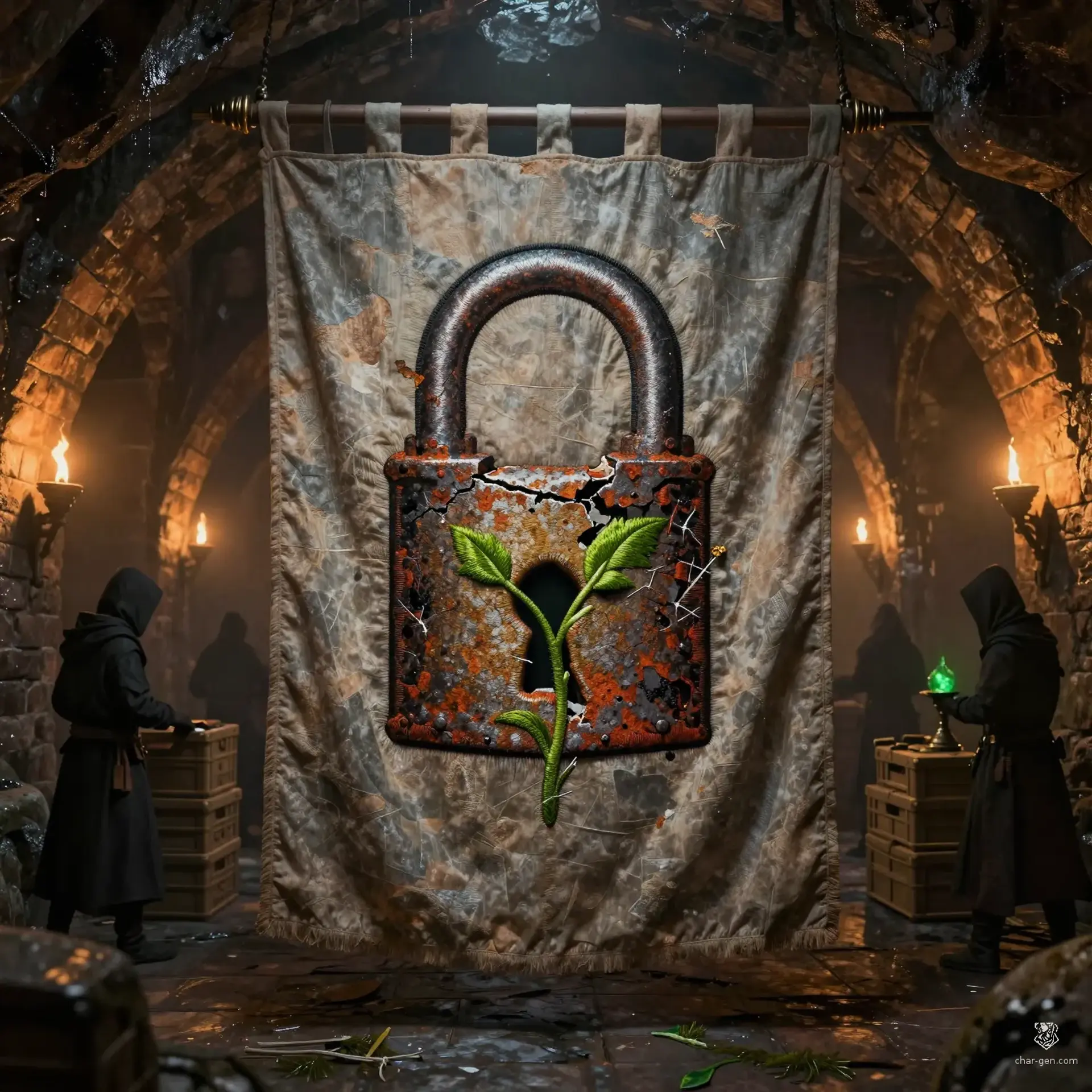 The Rustbound Relief | Fantasy Faction Generated by CharGen