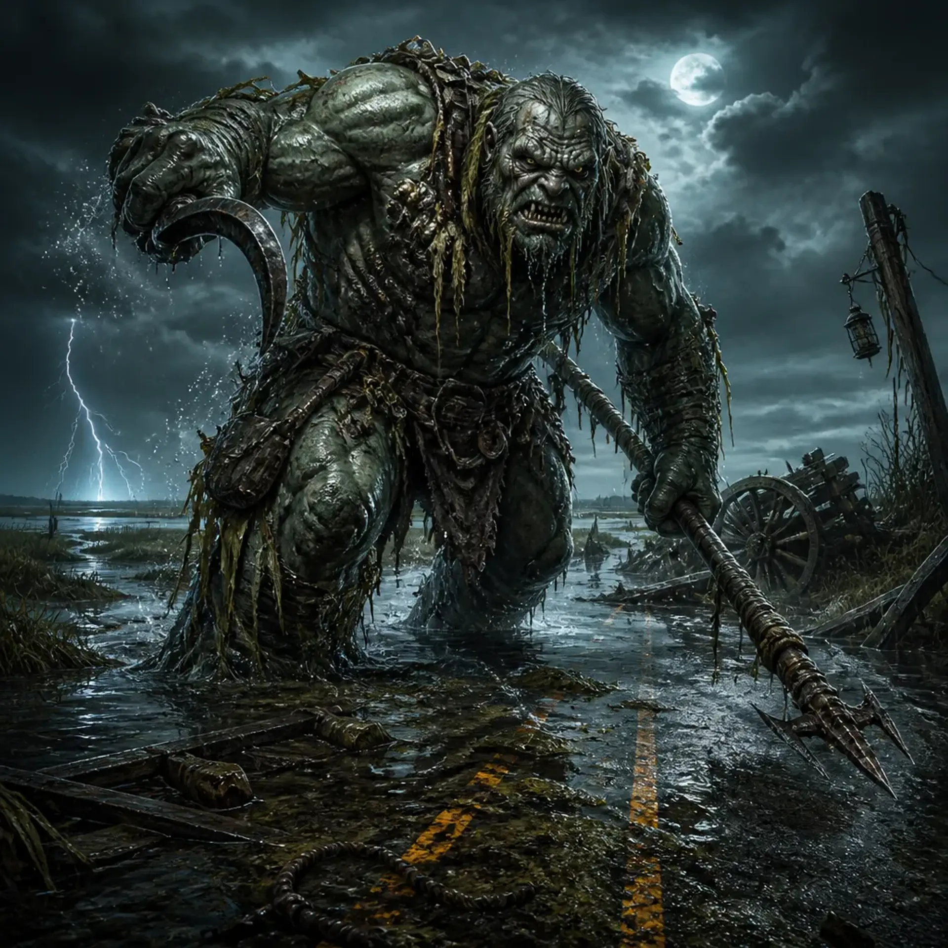 Merrow Bruiser - AI-generated fantasy Monster