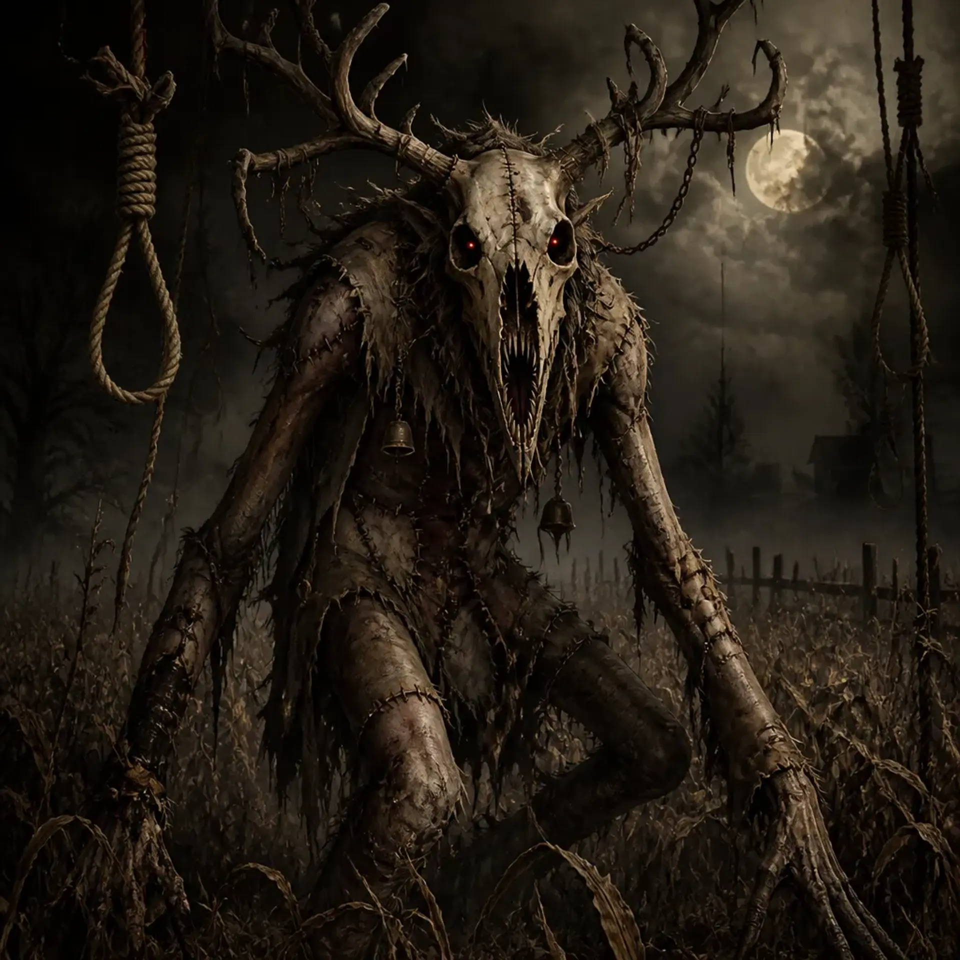 The Gristle-Render - AI-generated fantasy Monster