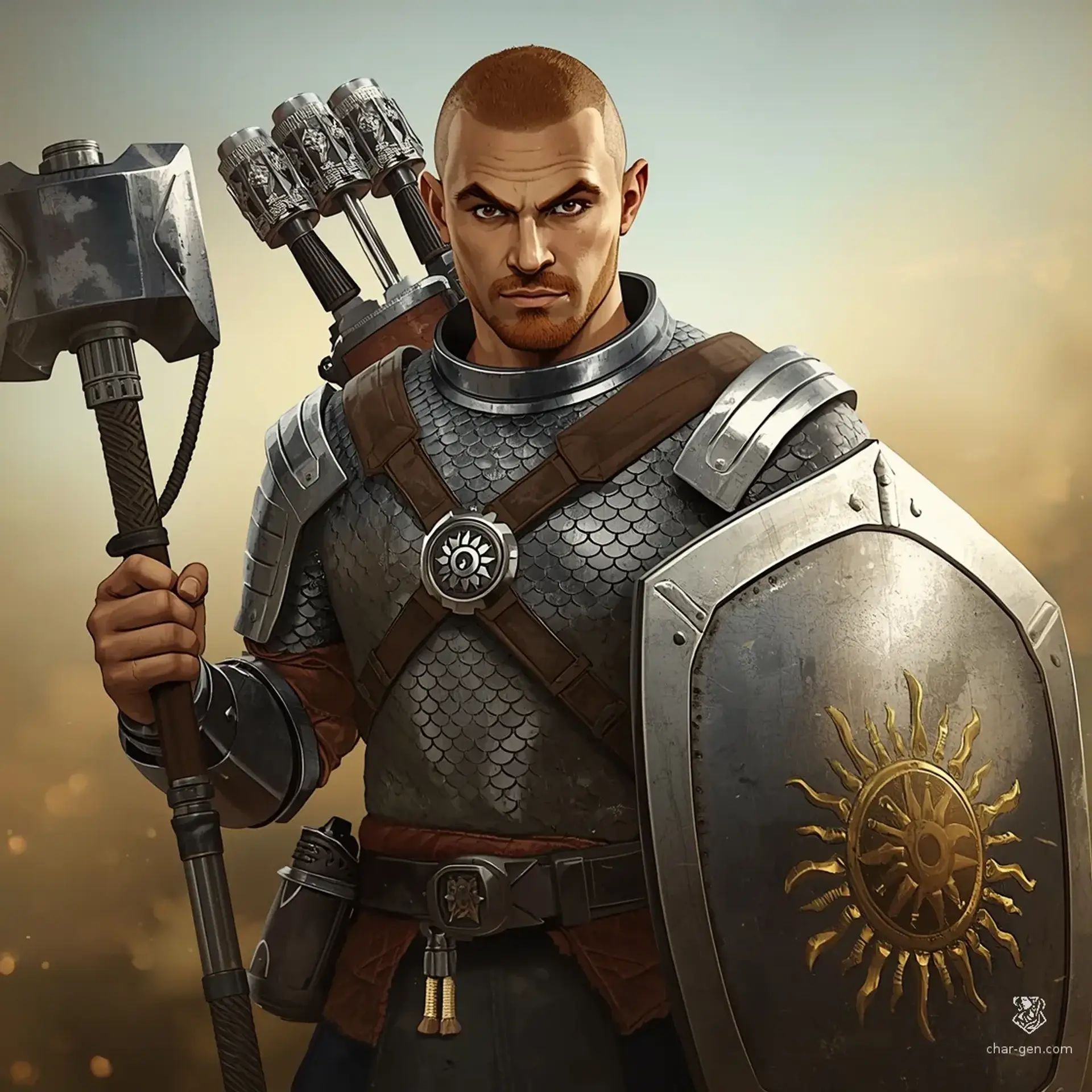 Valerius Stonehand - AI-generated fantasy Character