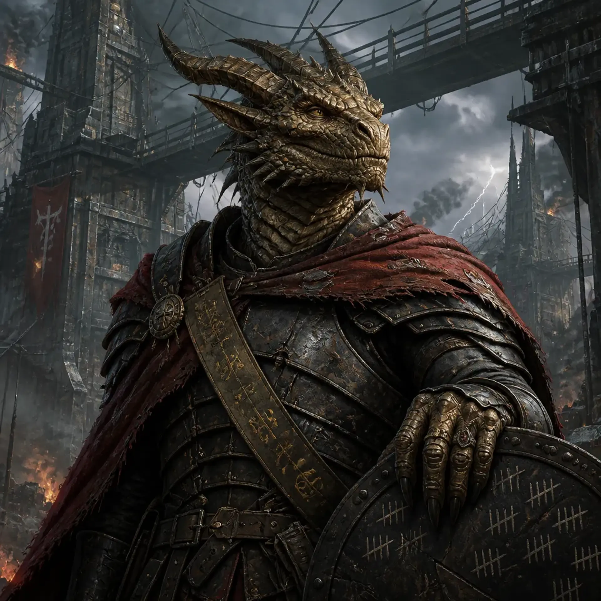 Captain Baelor Austra-Cleth - AI-generated fantasy NPC