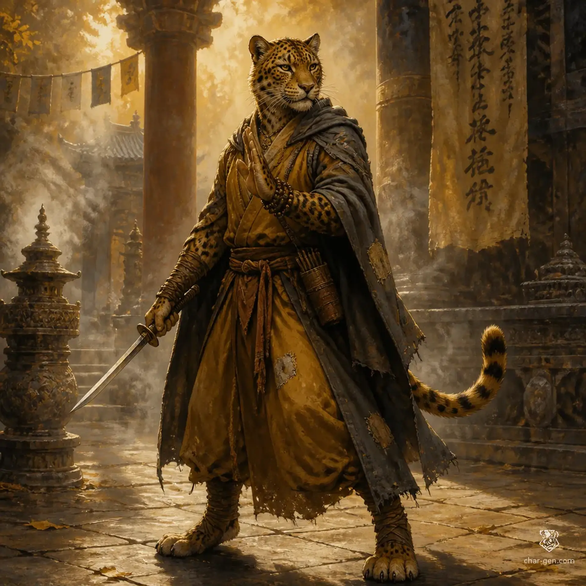 Brother Michael - AI-generated fantasy Character