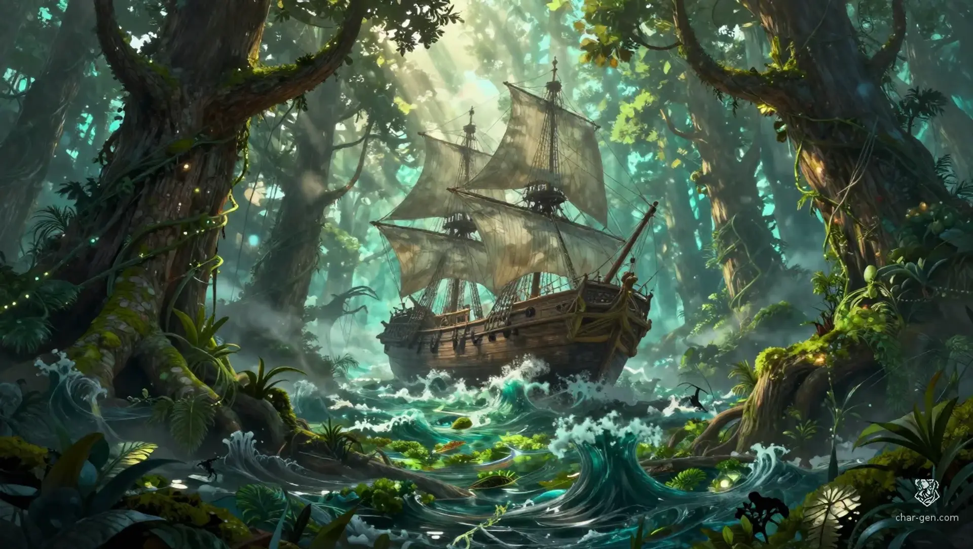 The Emerald Siphon of Oakhaven - AI-generated fantasy Quest