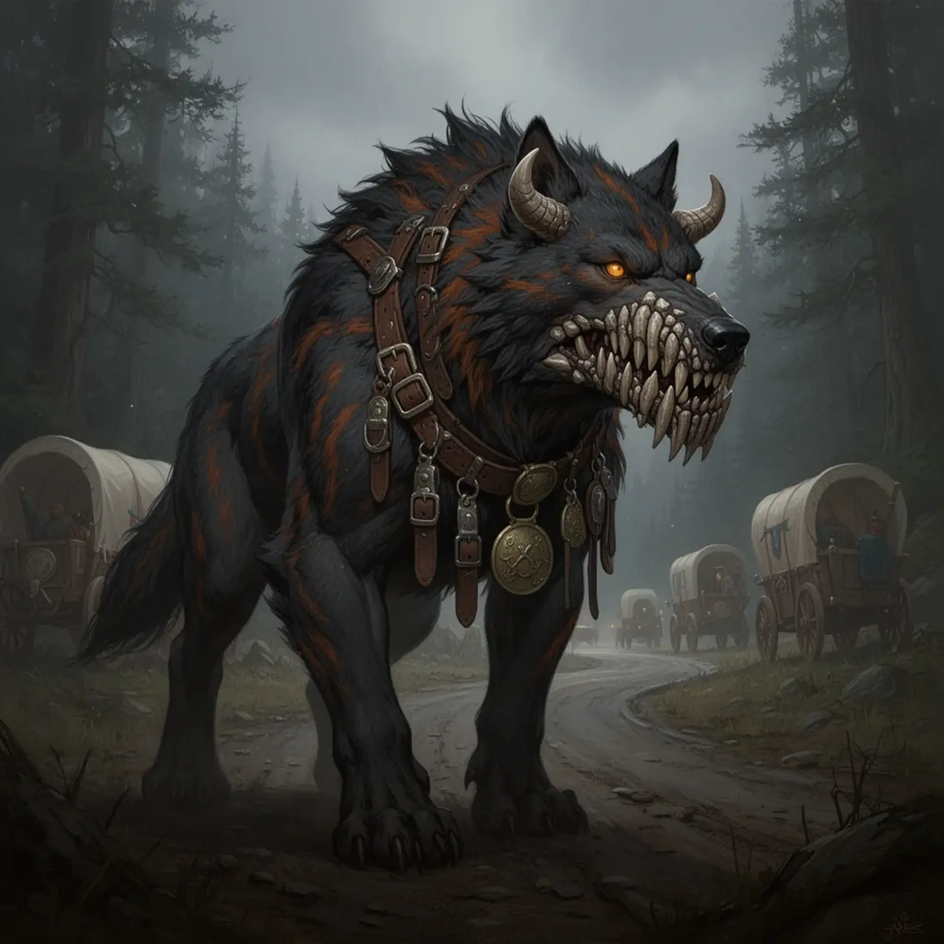 Toll Master's Beast - AI-generated fantasy Monster