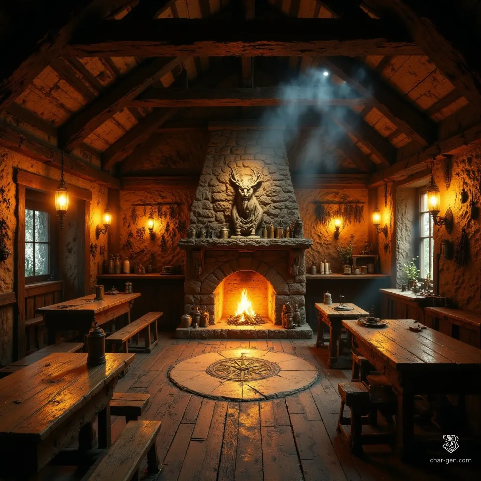 The Hearth & Hobb - AI-generated fantasy Tavern