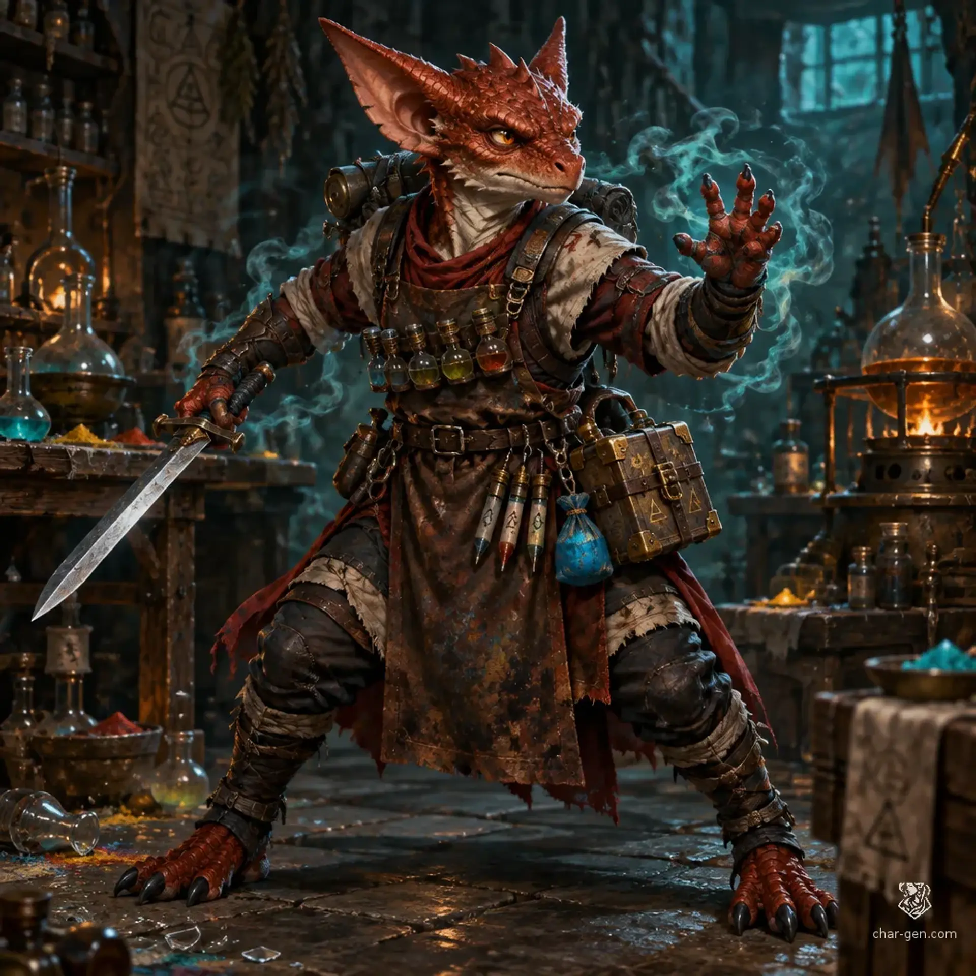Skrizk Bortzuri - AI-generated fantasy Character