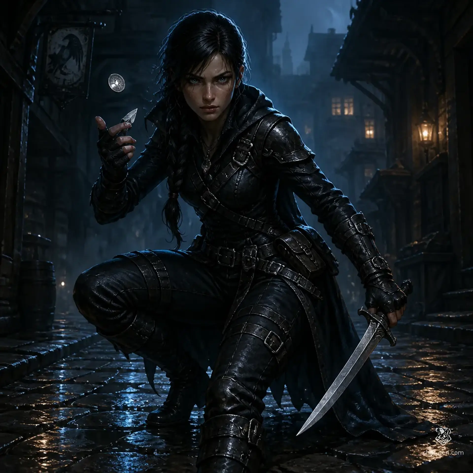 Vesper Blackthorn - AI-generated fantasy Character
