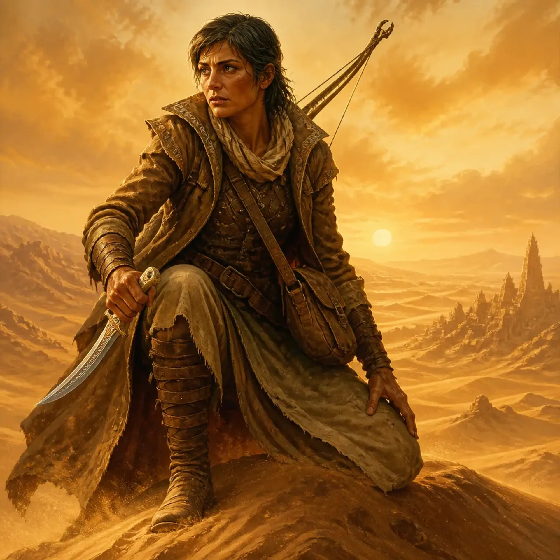 Morgan - AI-generated fantasy Character