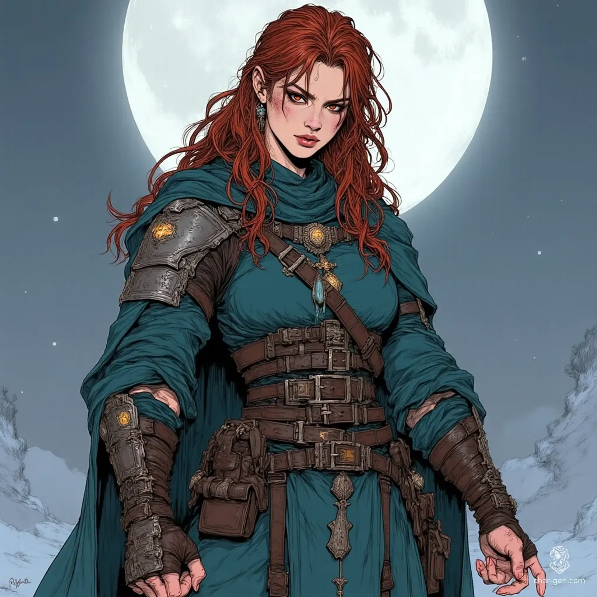 Alira Veshlen - AI-generated fantasy NPC