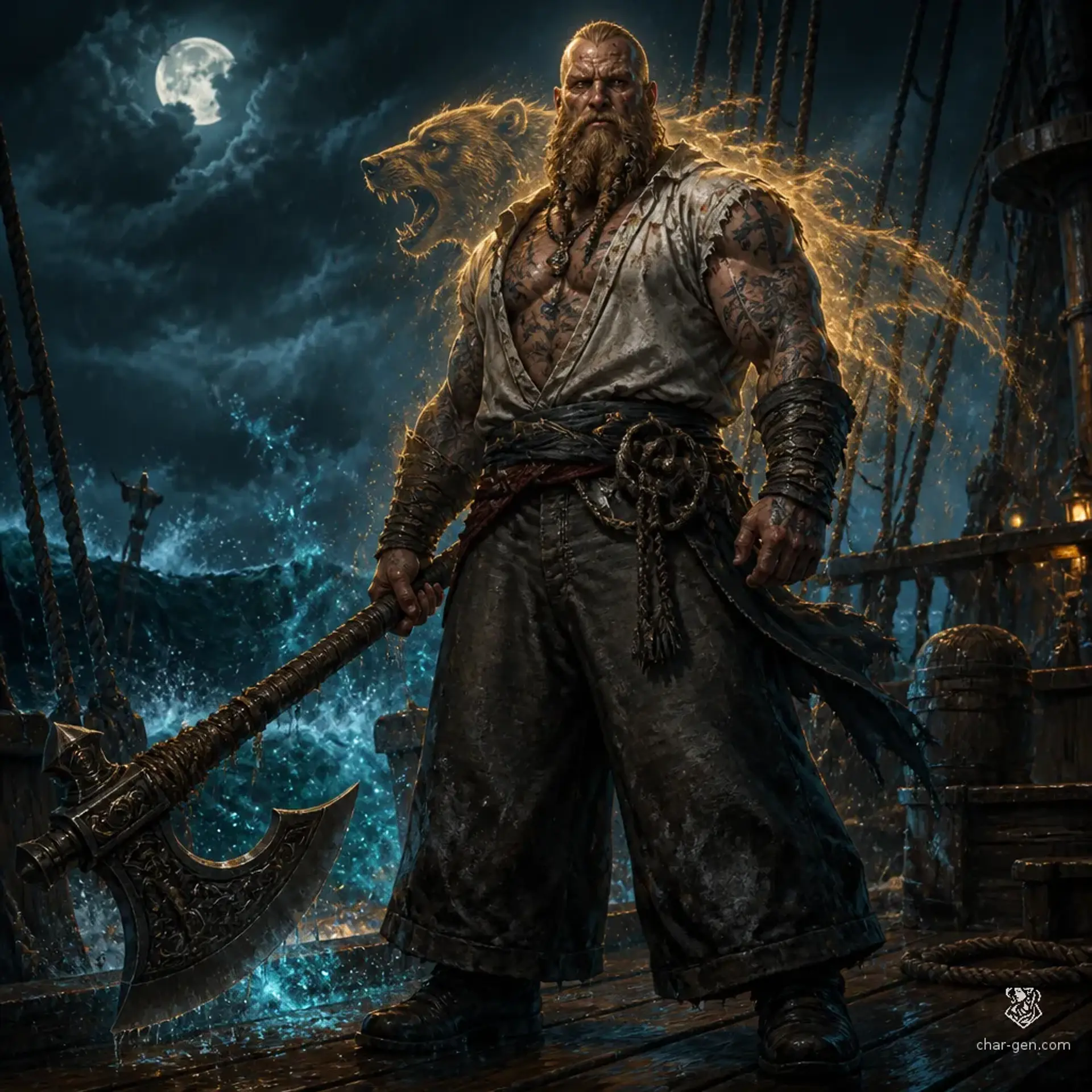 Caelen de Rohan - AI-generated fantasy Character
