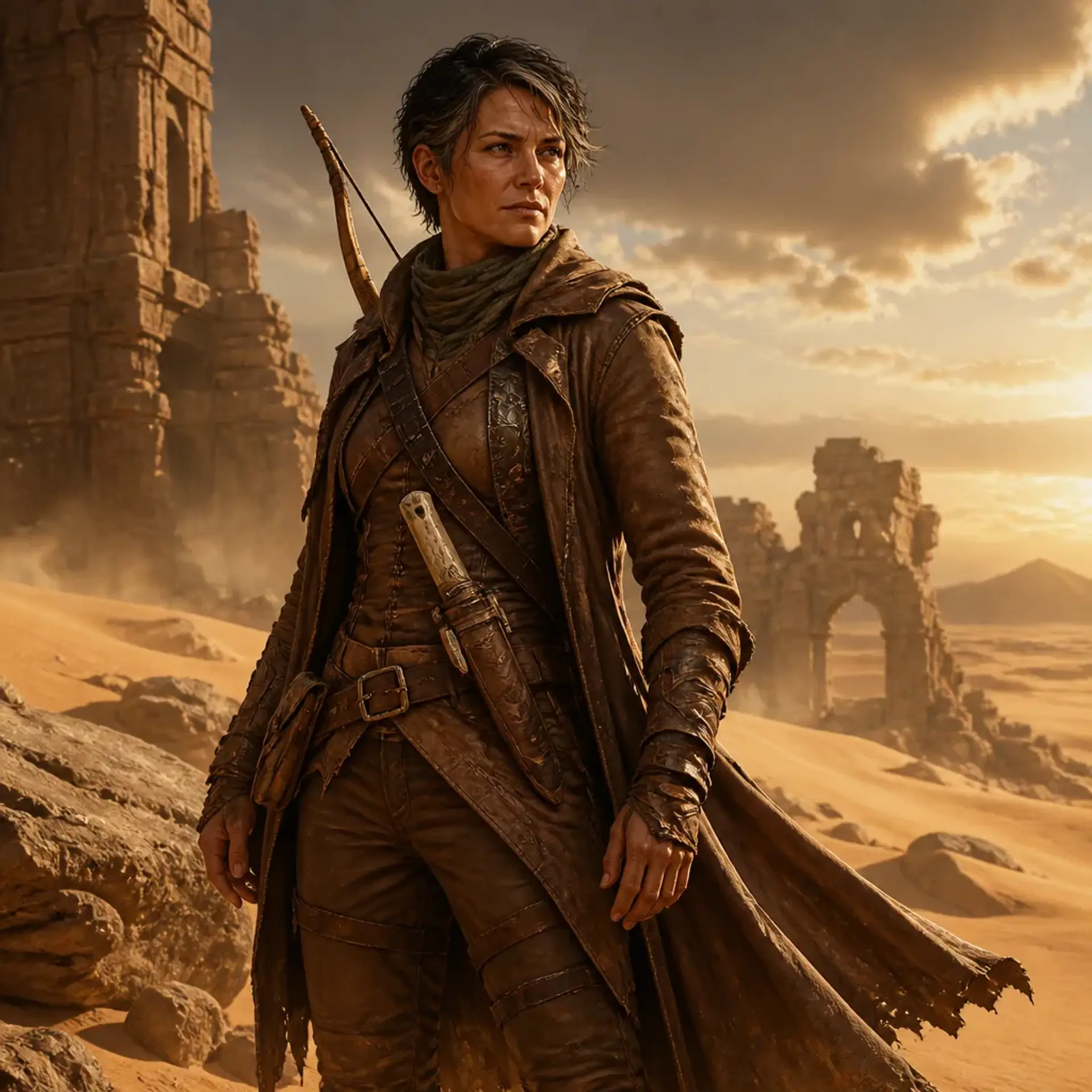 Morgan - AI-generated fantasy Character