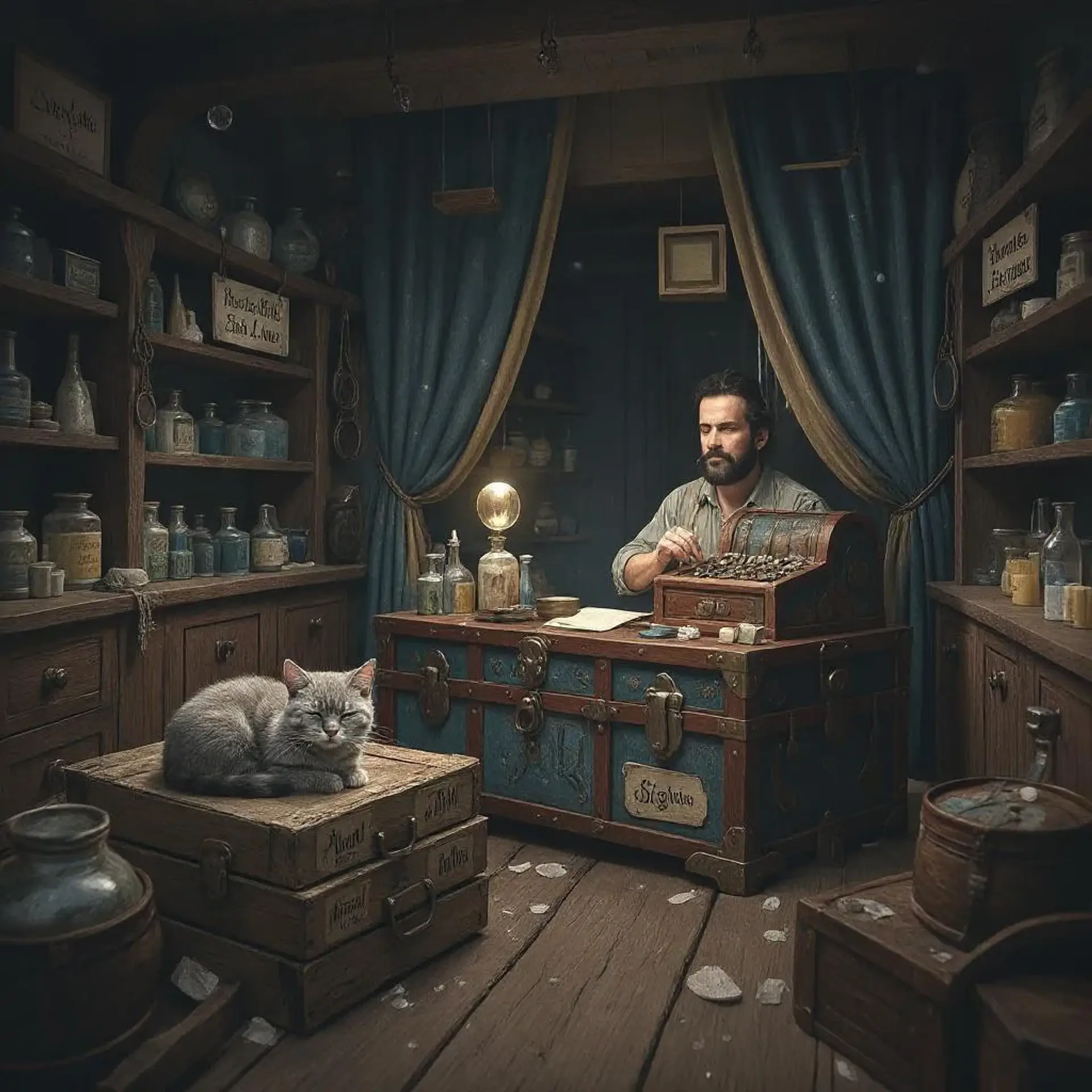 The Glimmer Chest - AI-generated fantasy Shop