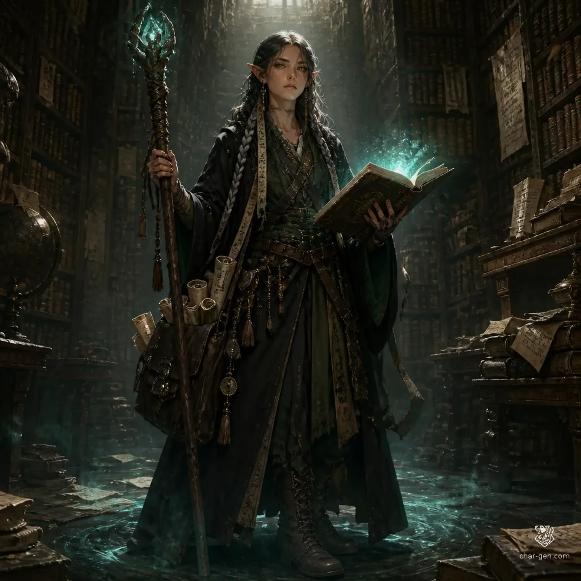 Scarsinger - AI-generated fantasy Character