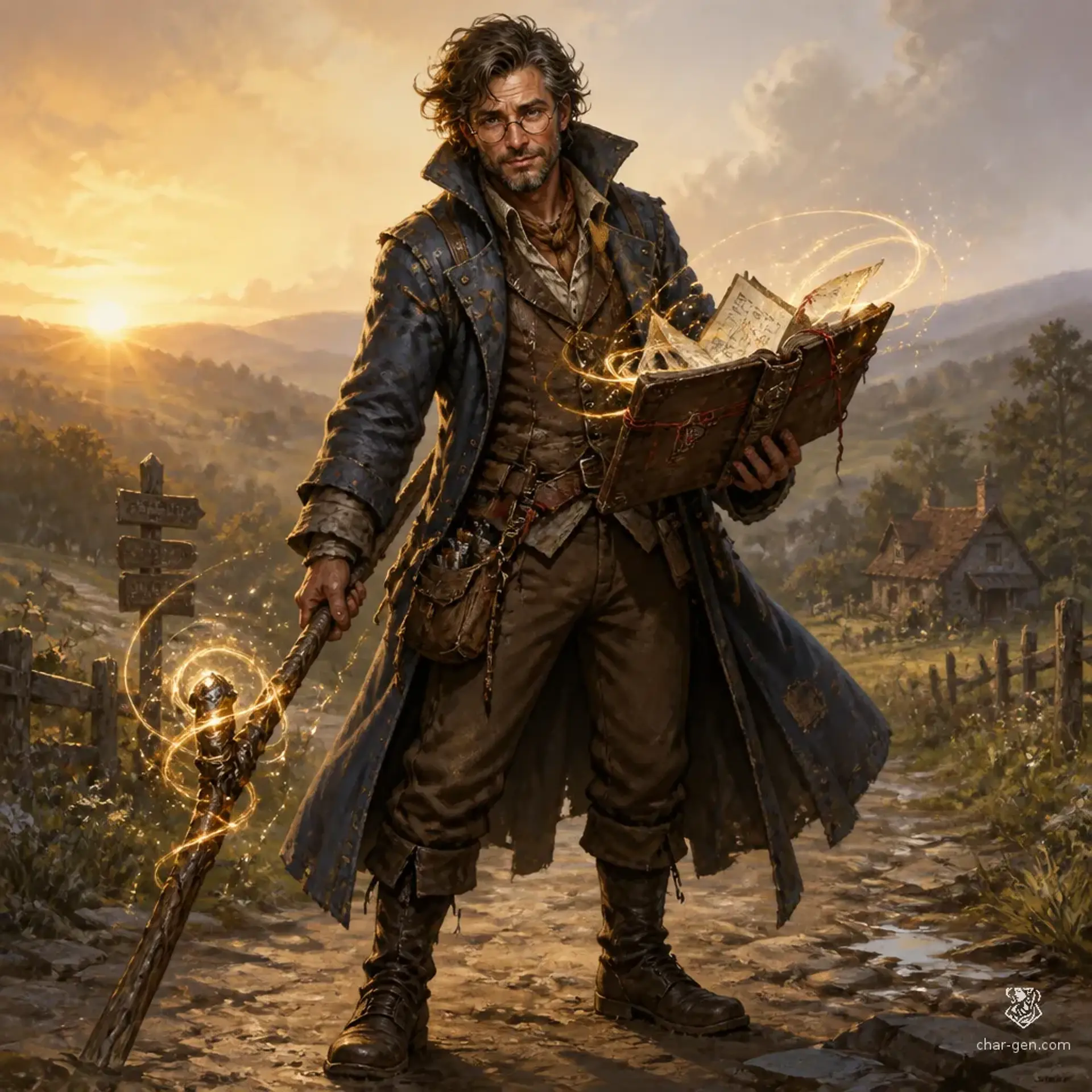 Tobin from Phandalin - AI-generated fantasy Character