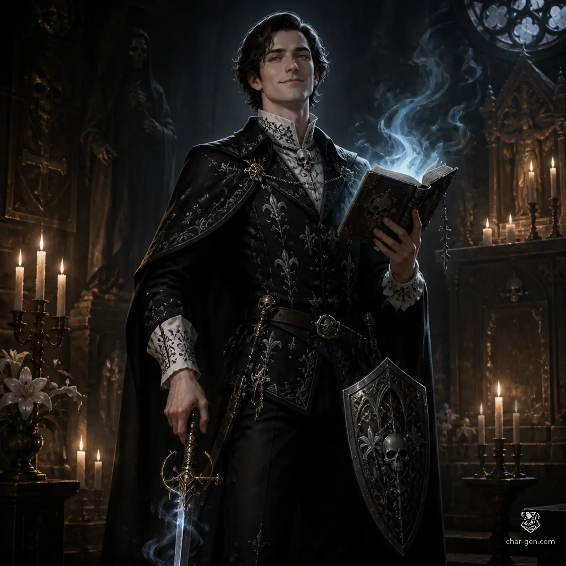 Edwin Holloway, Lord Rowenholt - AI-generated fantasy Character