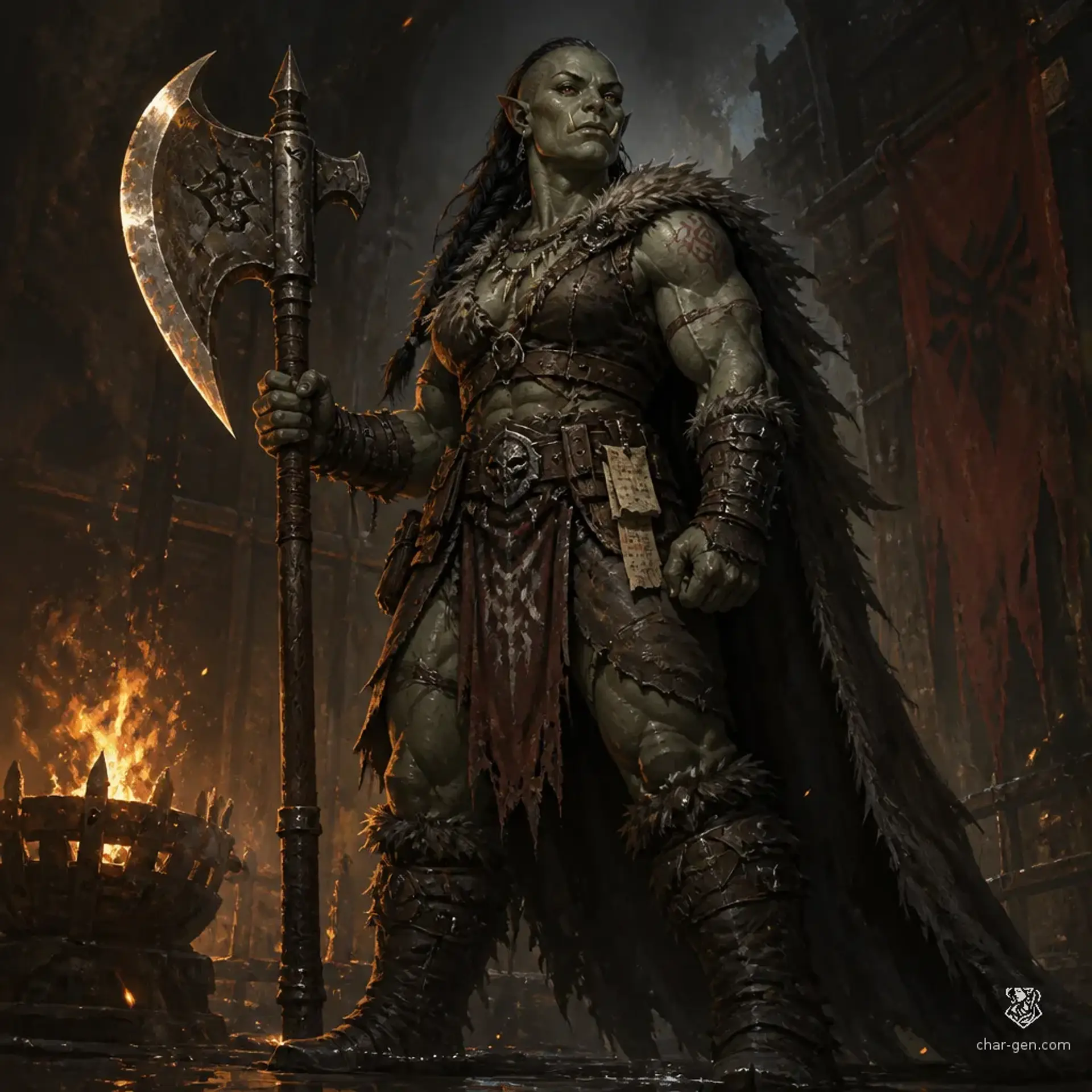 Varka Iron-Tongue - AI-generated fantasy Character