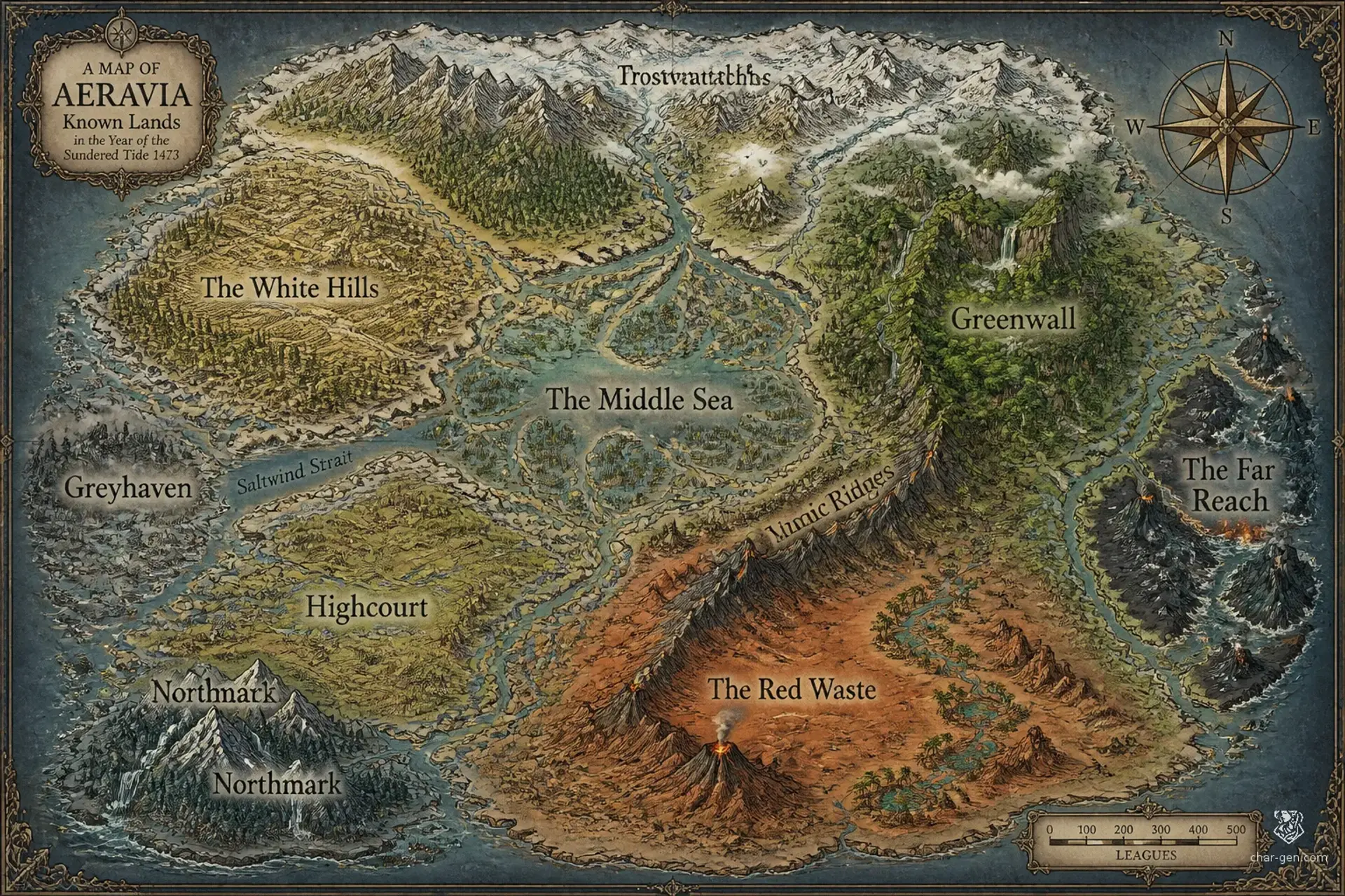 The Measured World - AI-generated fantasy World