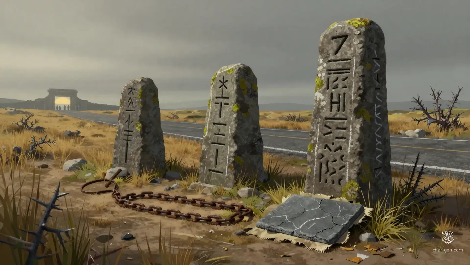 The Third Mile Cache - AI-generated fantasy Puzzle