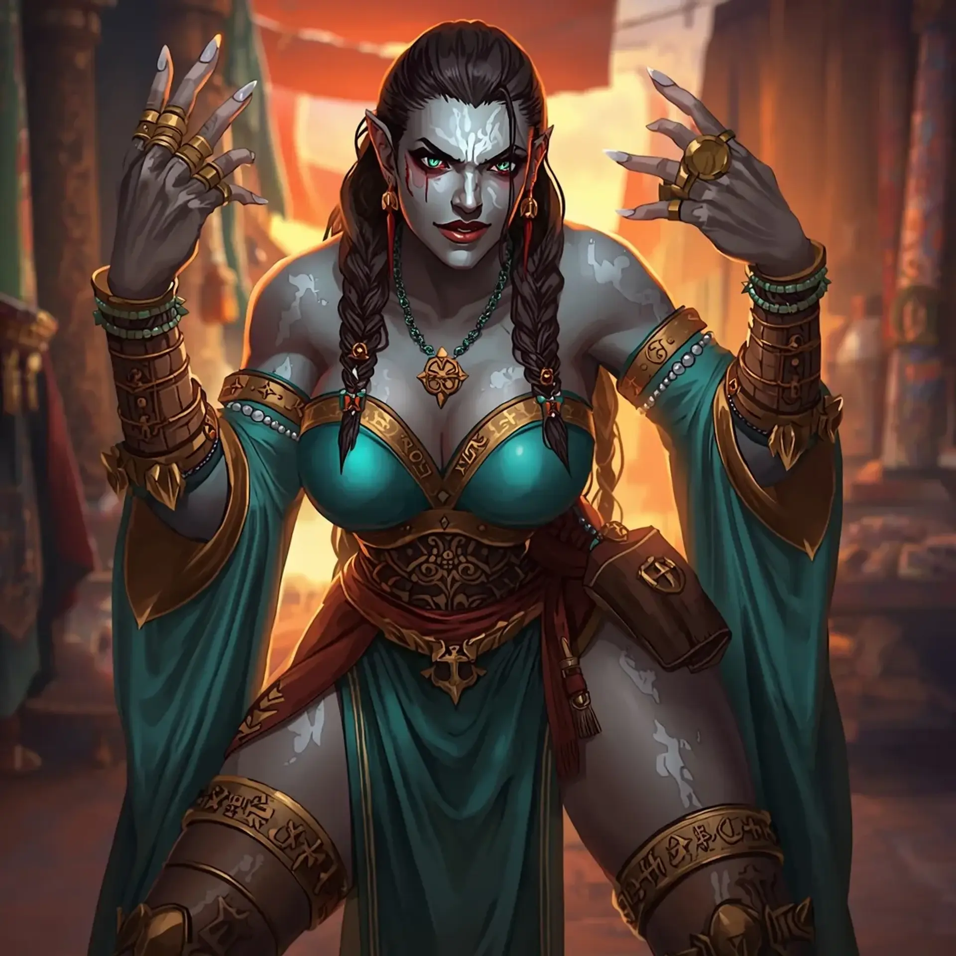 Kira-Mar - AI-generated fantasy Character