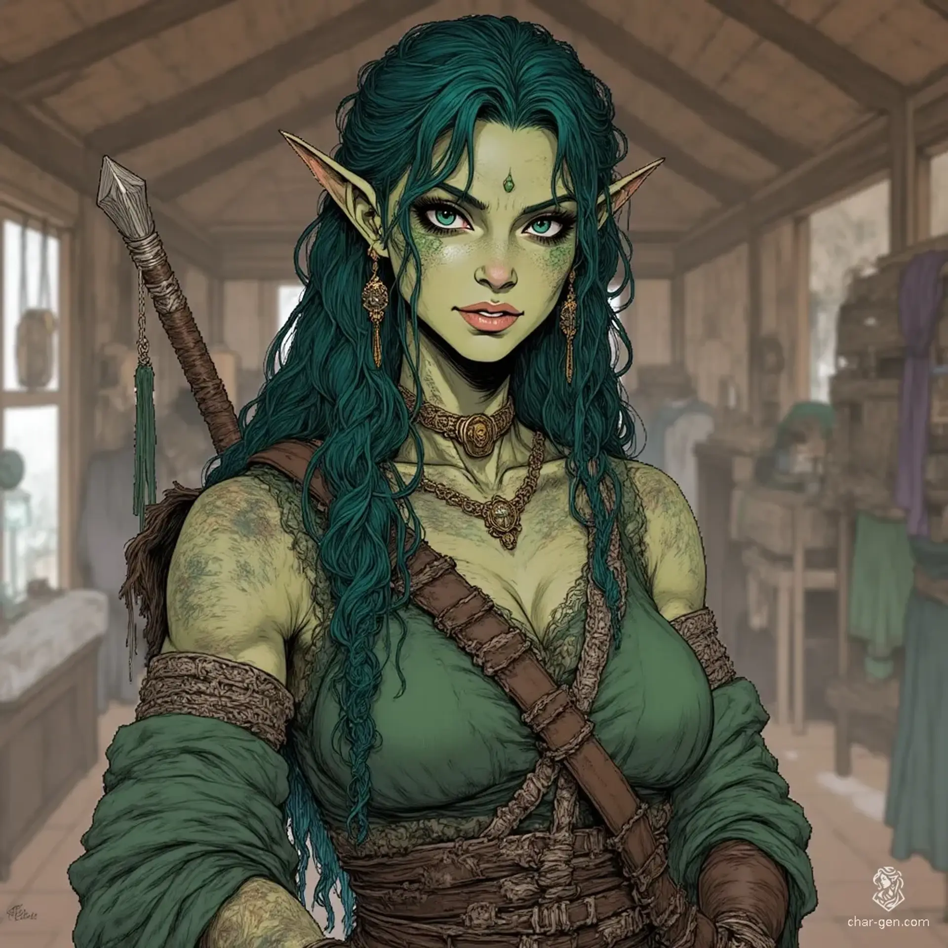 Thalira Corebloom - AI-generated fantasy NPC