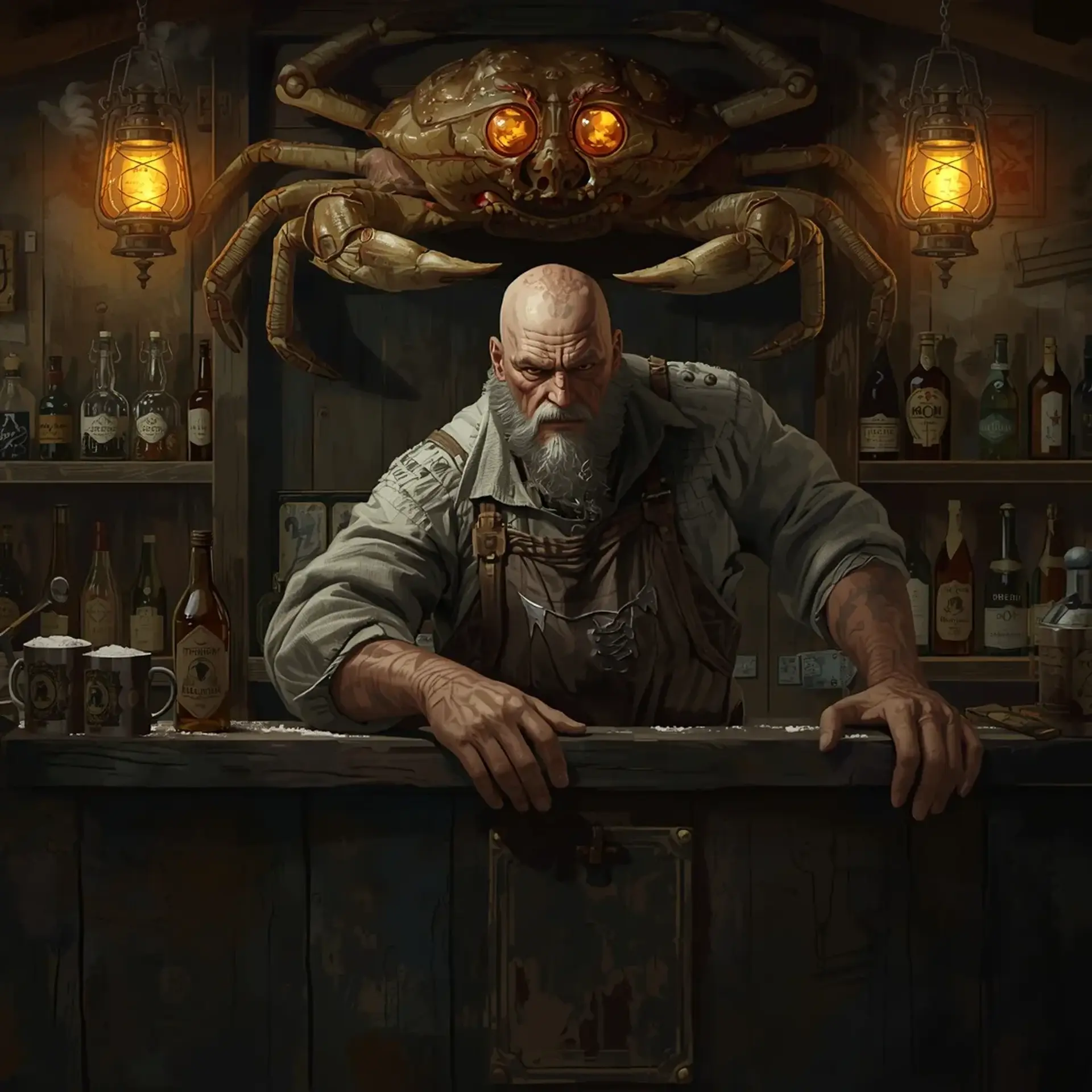 The Gilded Barnacle (Highwater) - AI-generated fantasy Tavern