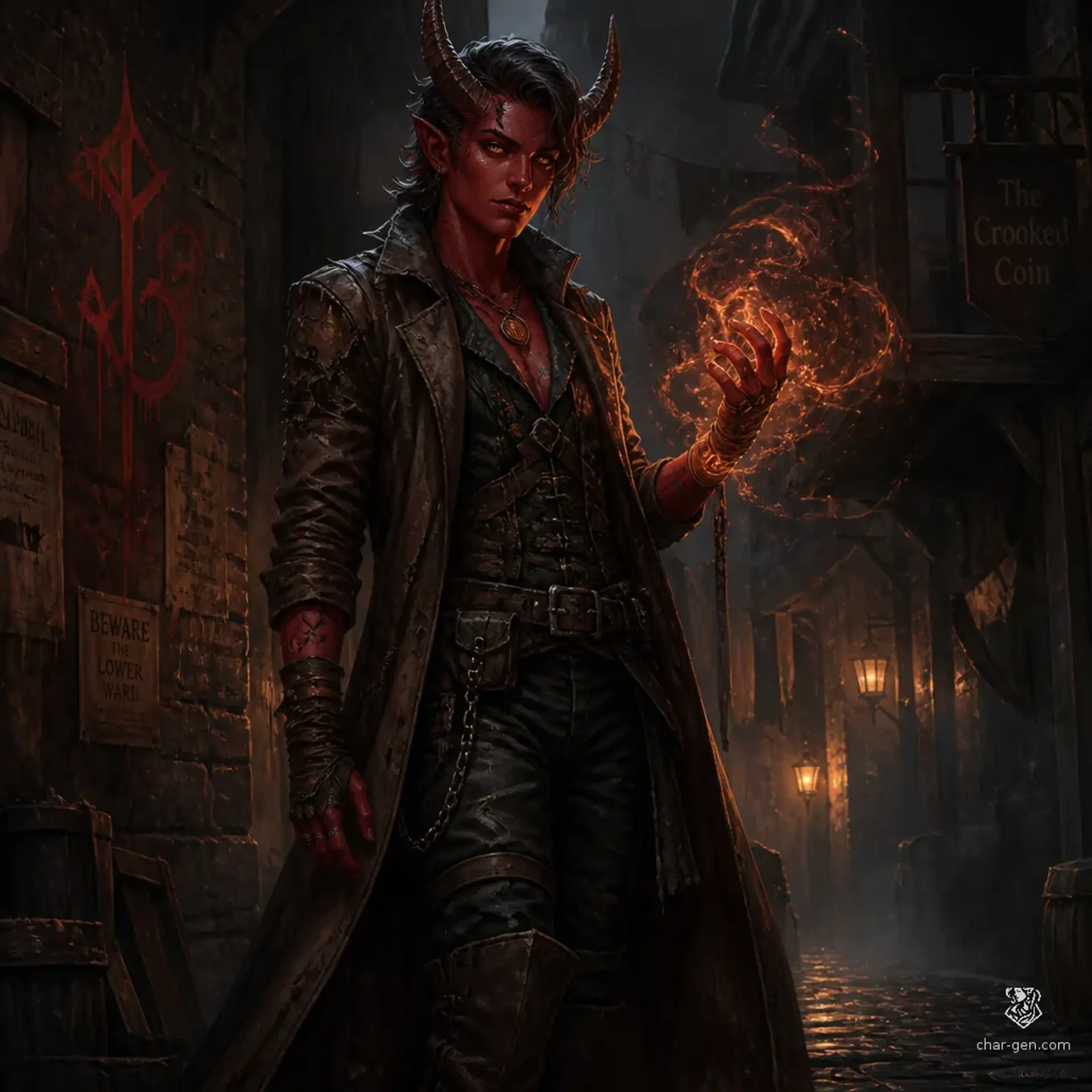 Vex Ashwhisper - AI-generated fantasy Character
