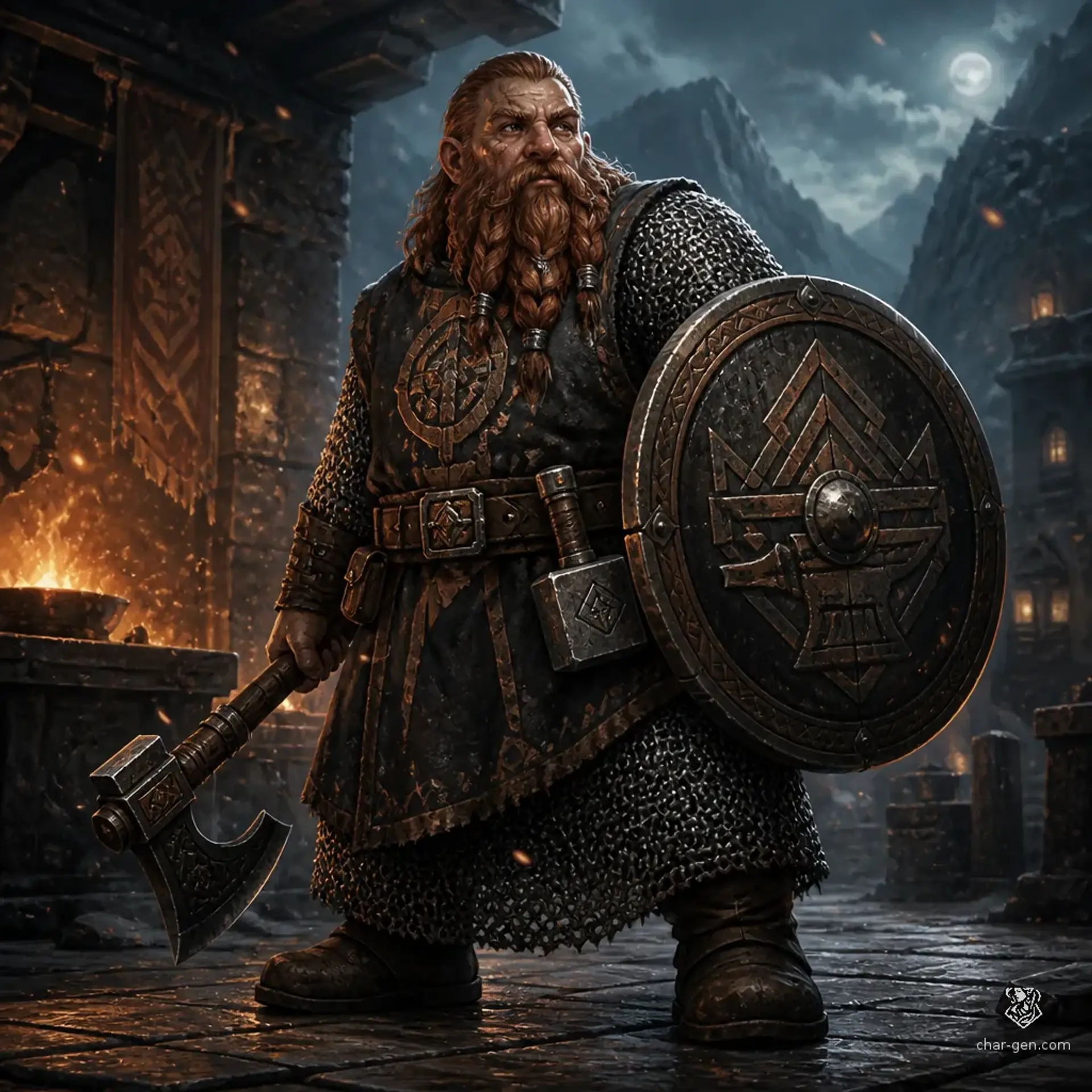 Tibor - AI-generated fantasy Character