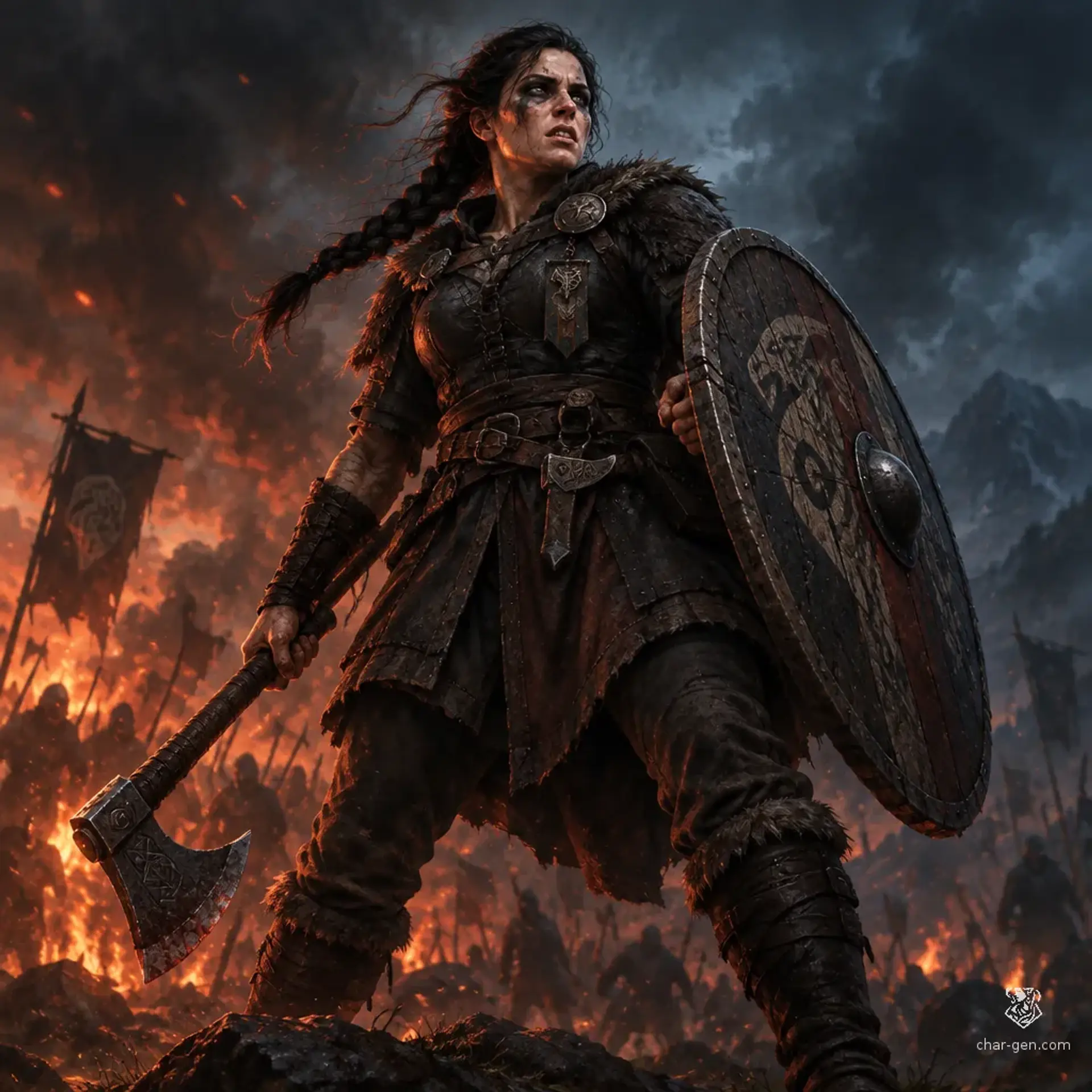 Morgain of Clan Edroni - AI-generated fantasy Character
