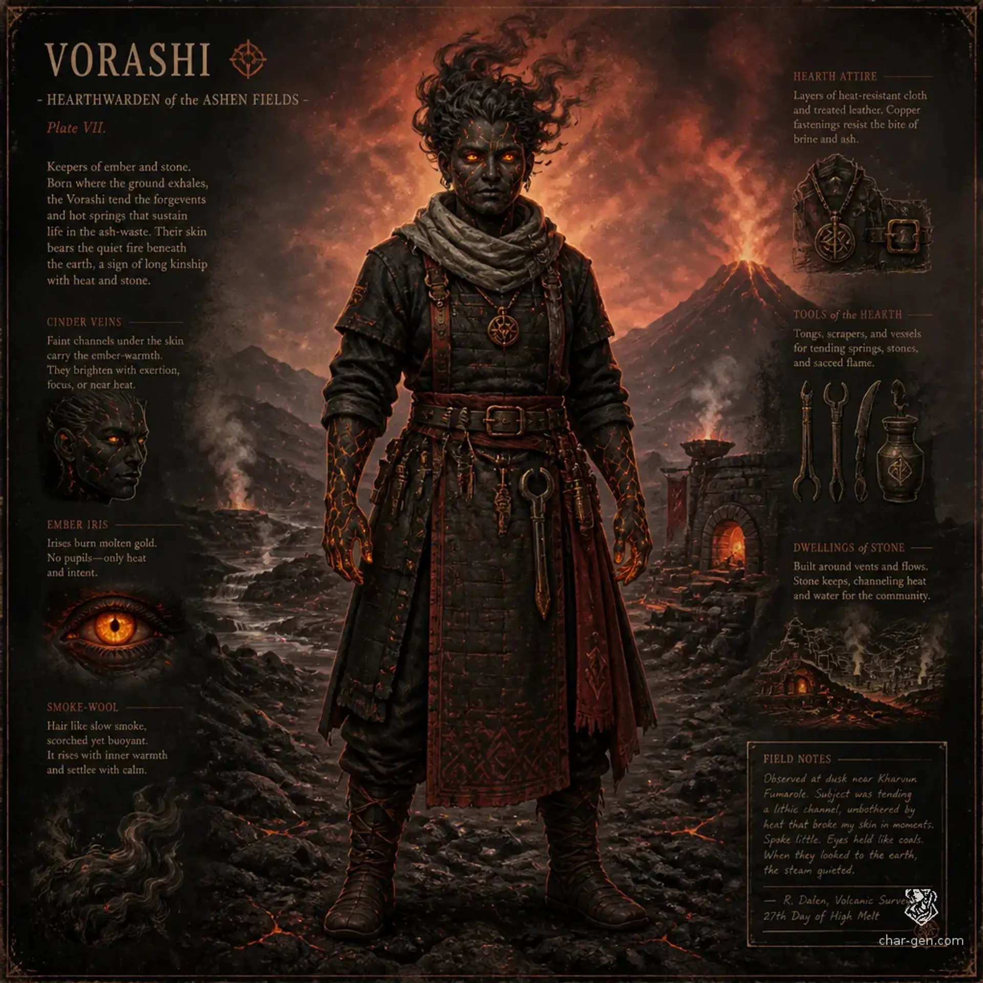 Ashborn - AI-generated fantasy Species