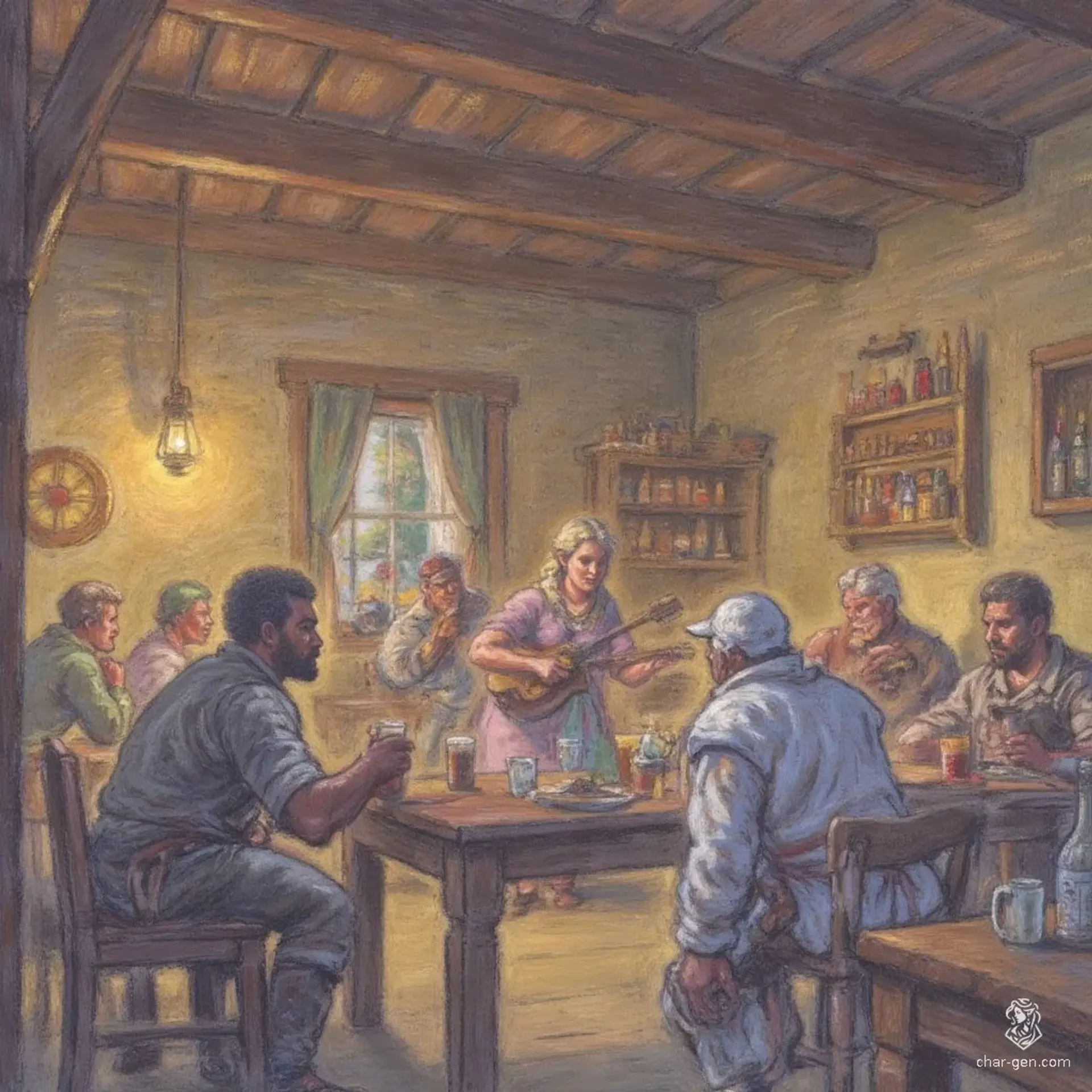 The Gilded Griffin - AI-generated fantasy Tavern