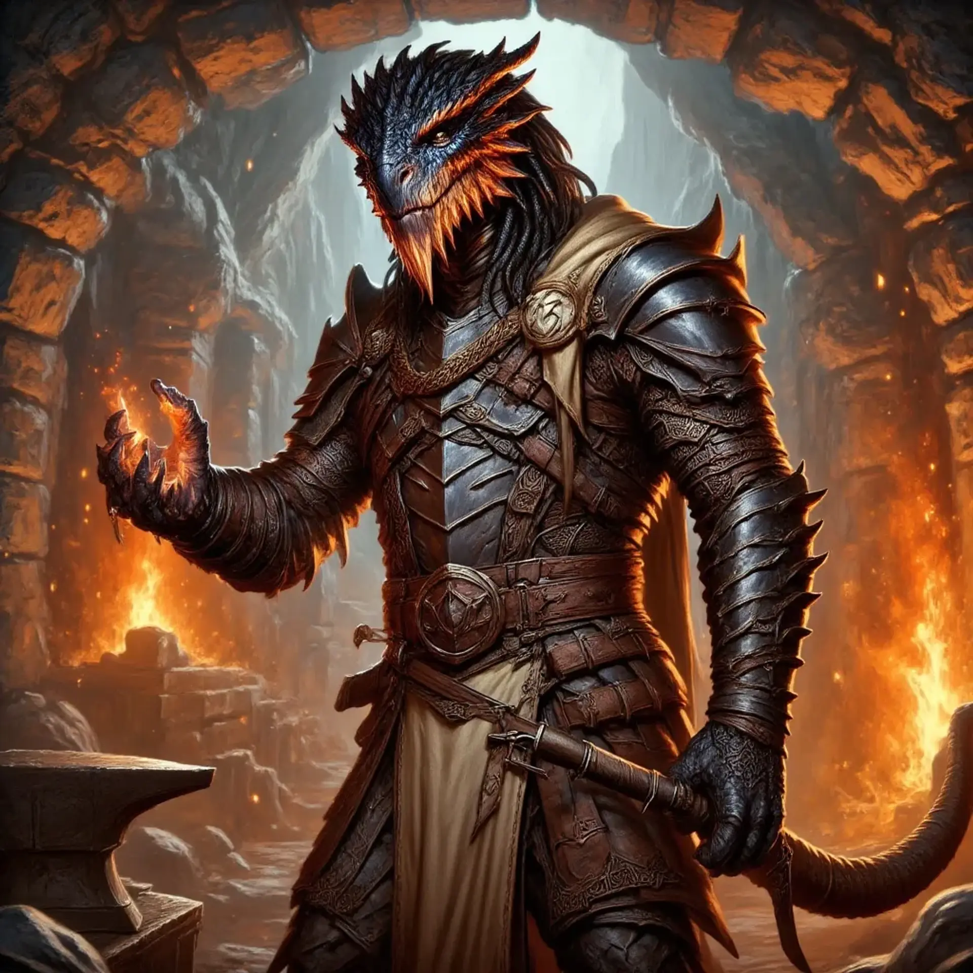 Vyth-Kaelix Obsidian-Hold - AI-generated fantasy NPC