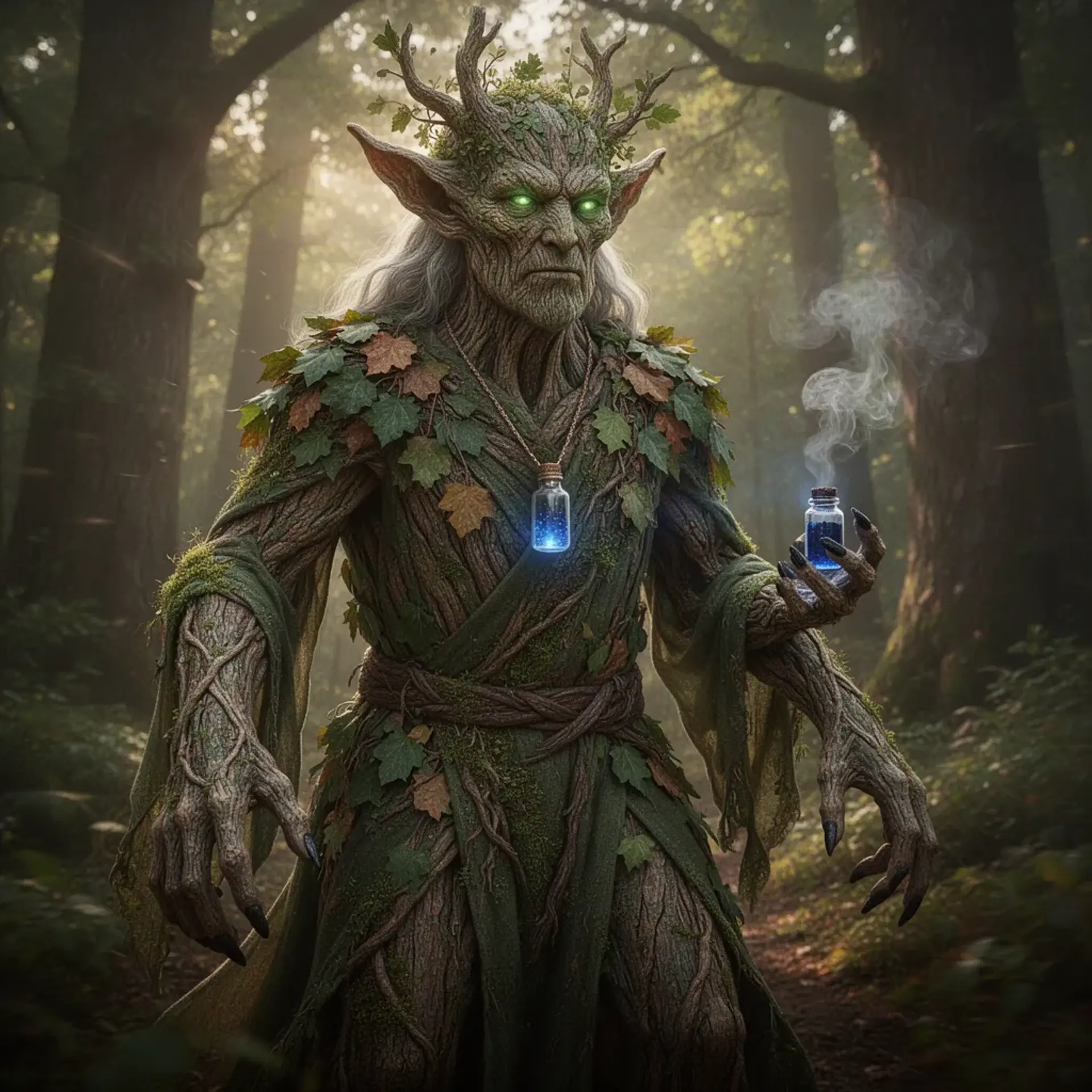 Thalúm of the Edgegrove - AI-generated fantasy NPC