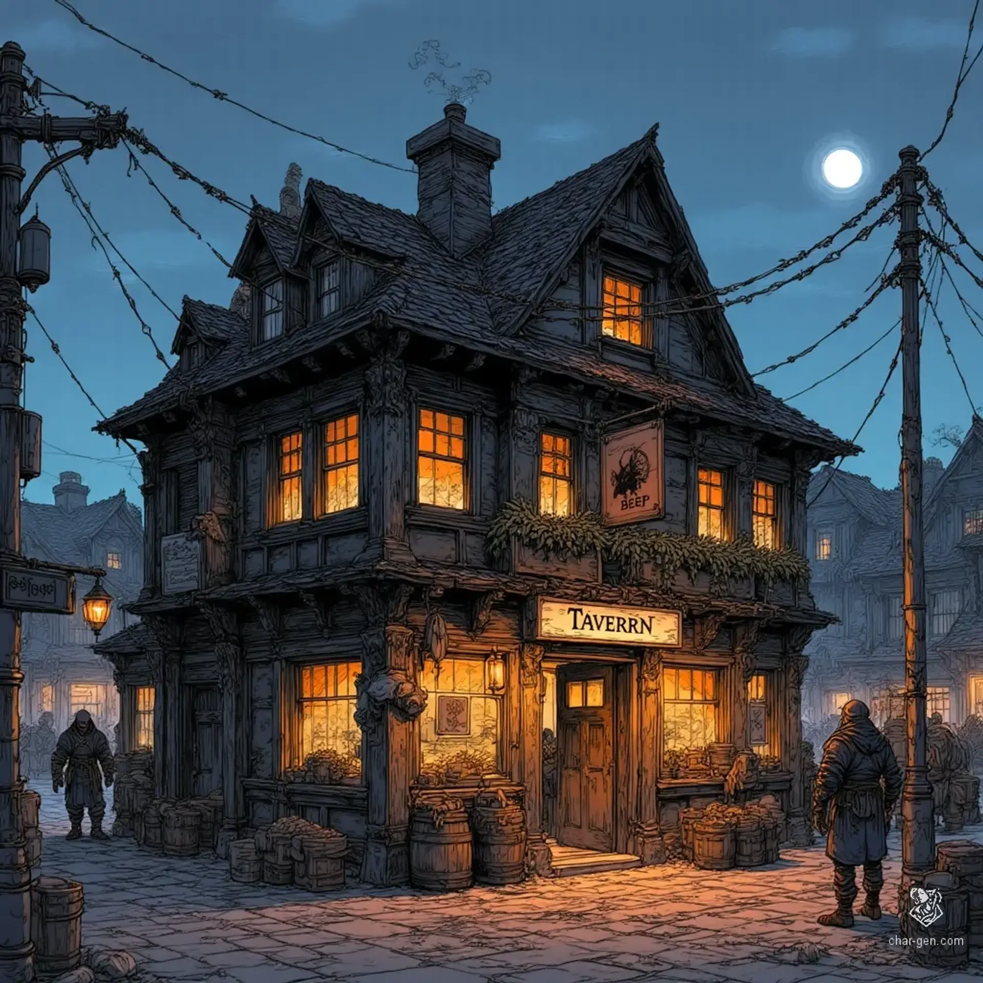 Beef's - AI-generated fantasy Tavern