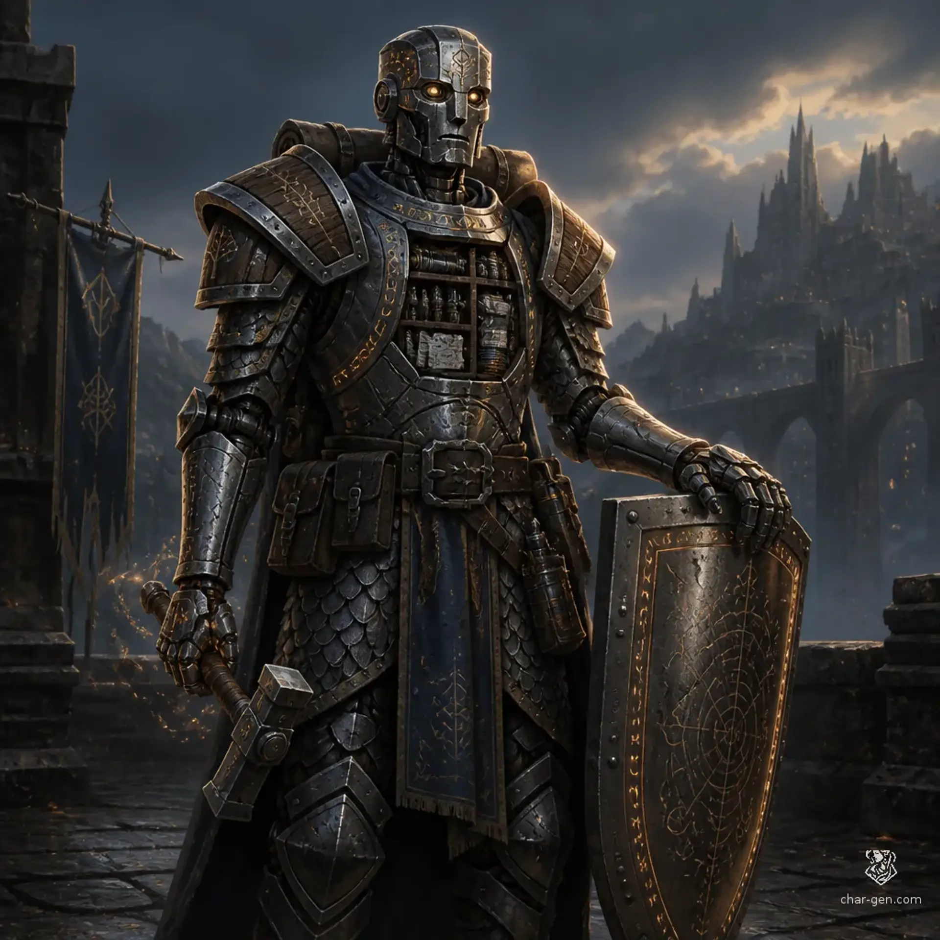 Clypeus - AI-generated fantasy Character